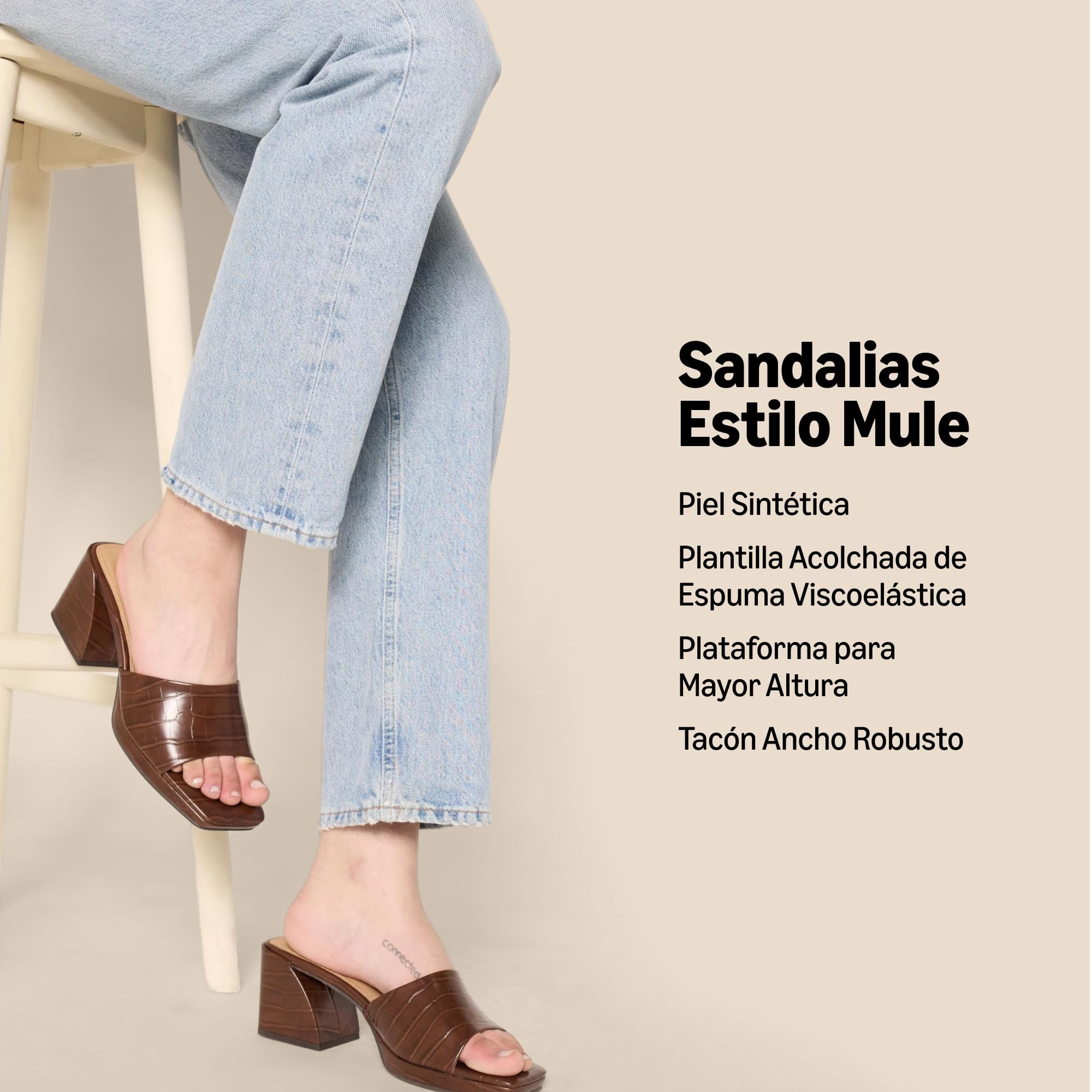Amazon Essentials Mujer Platform Mule Sandals