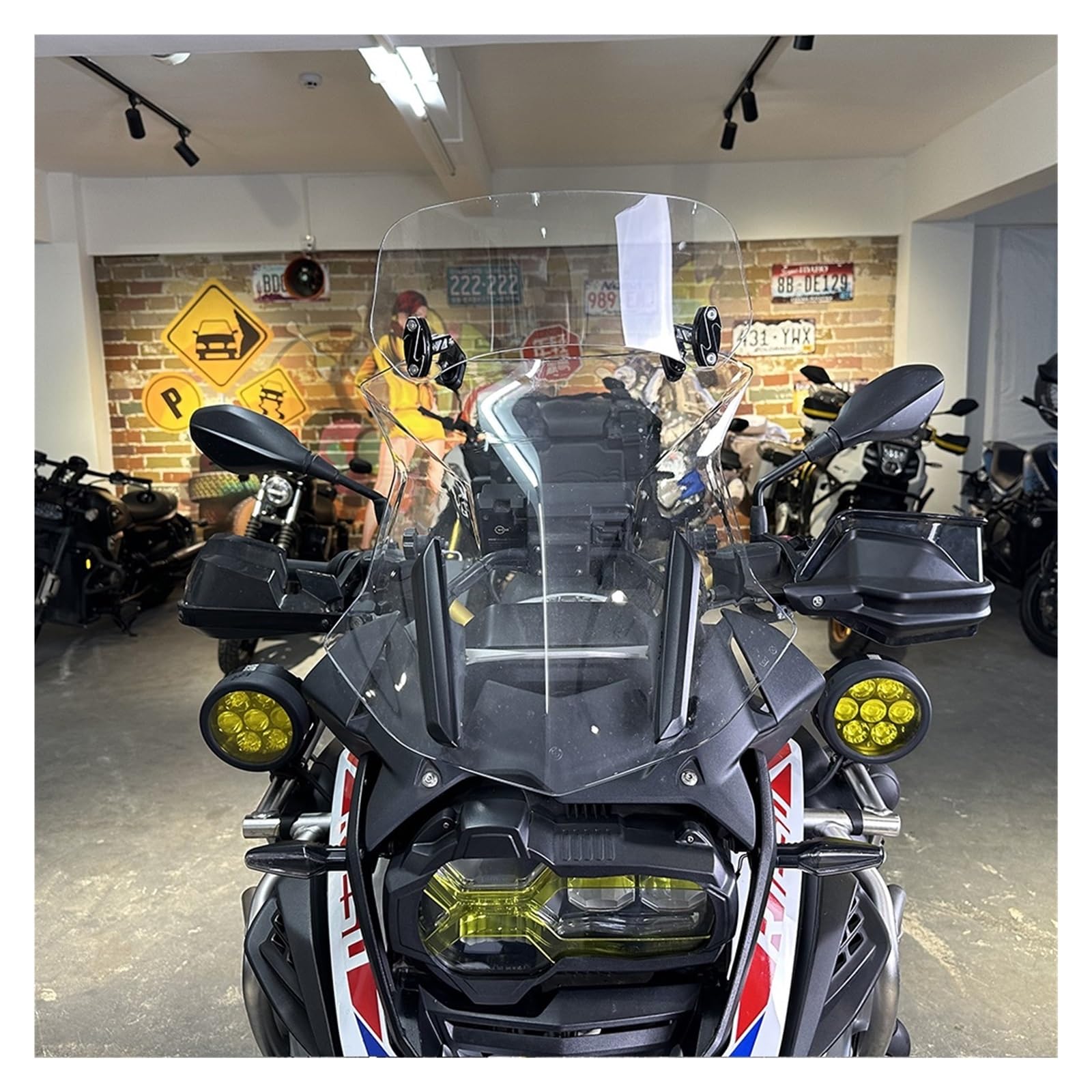 Estensione Universale Parabrezza Per Motocicletta Deflettore Regolabile Morsetto Per Parabrezza Per KAWASAKI Per Yam&aha Per Hon&da Per SUZUKI Deflettori