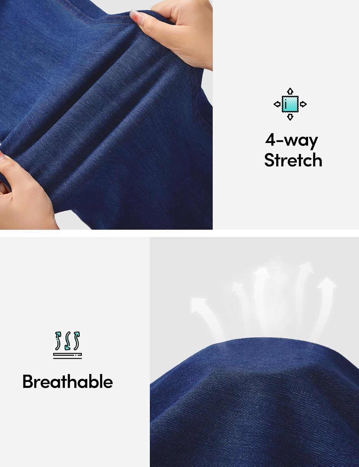 IUGA Stretchy Jeans for Women High Waist Jeggings Tummy Control Skinny Jeans Pull on Leggings with Pockets Trendy Casual