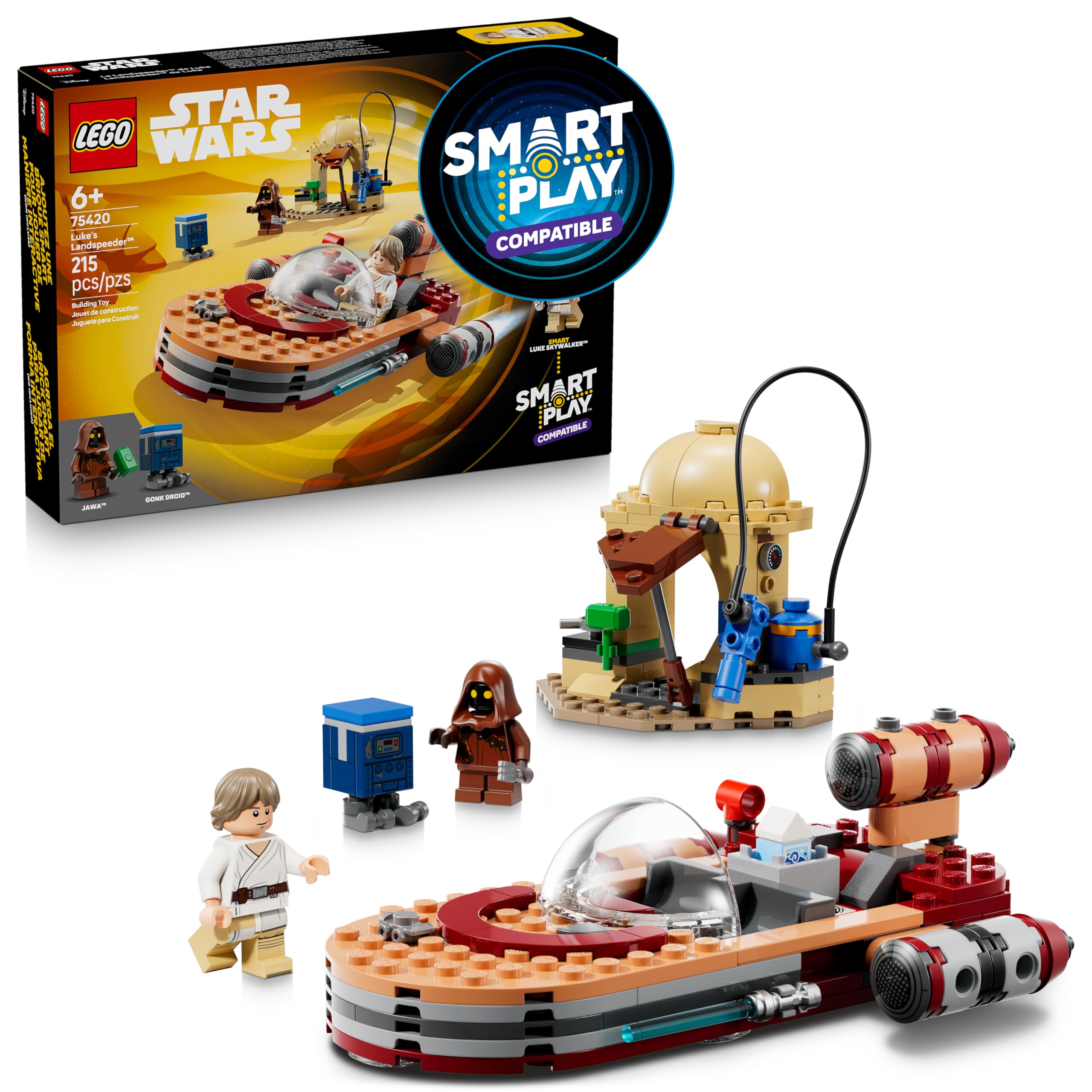 Amazon.com: LEGO Star Wars SMART Play: Luke's Landspeeder