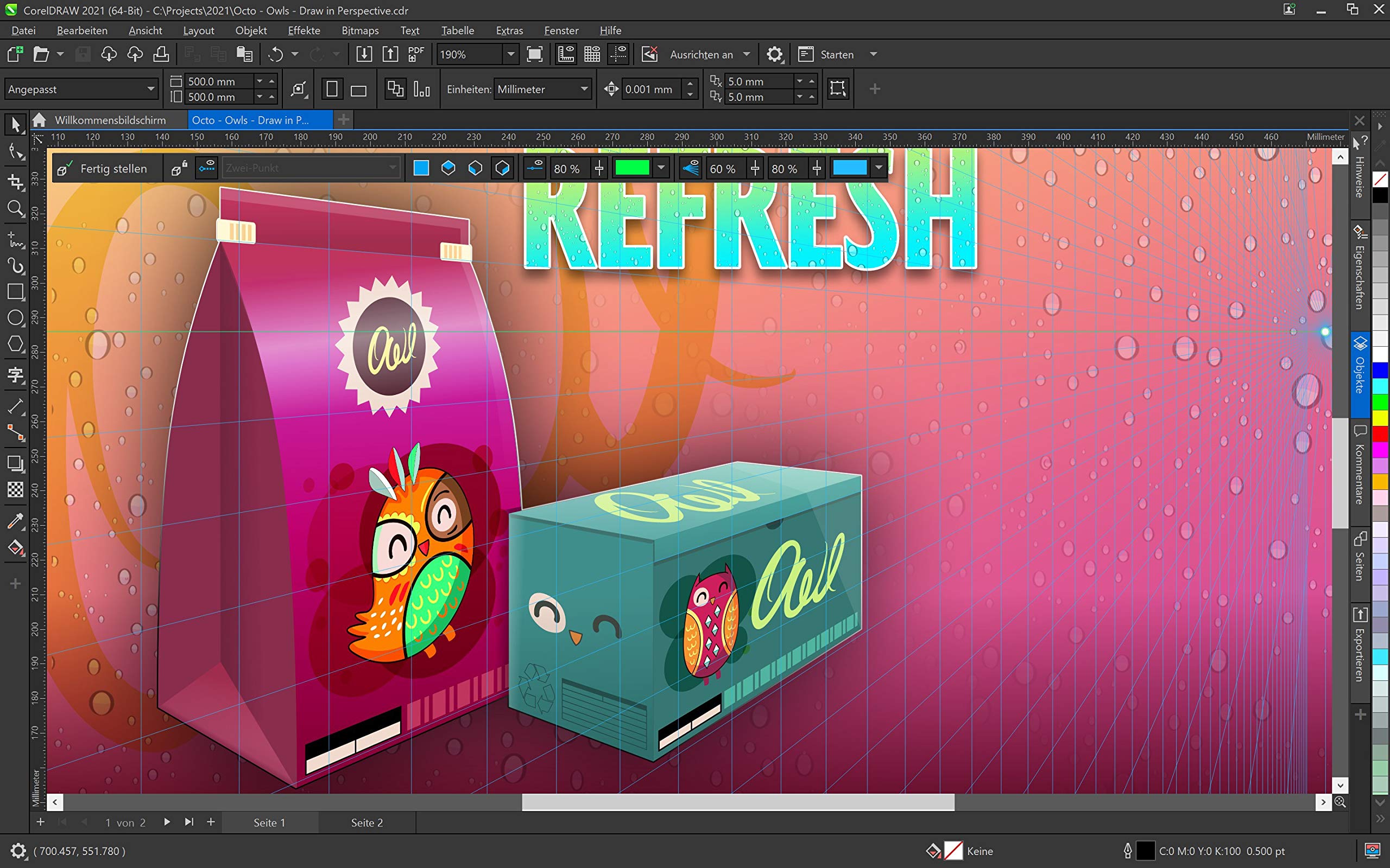 Corel DRAW Graphics Suite 2021 Grafikdesign-Software Vektor-Illustration Layout Bildbearbeitung Dauerlizenz Windows