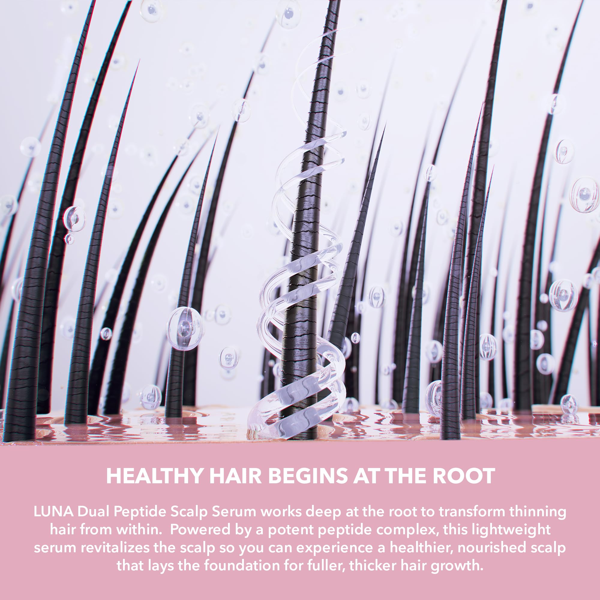 FOREO LUNA Dual-Peptide Scalp Serum – Hair Growth & Scalp Treatment with Cica and Portulaca Extract – Hair Serum for Growth, Thickening, and Hair Loss Treatment – 2 fl. Oz