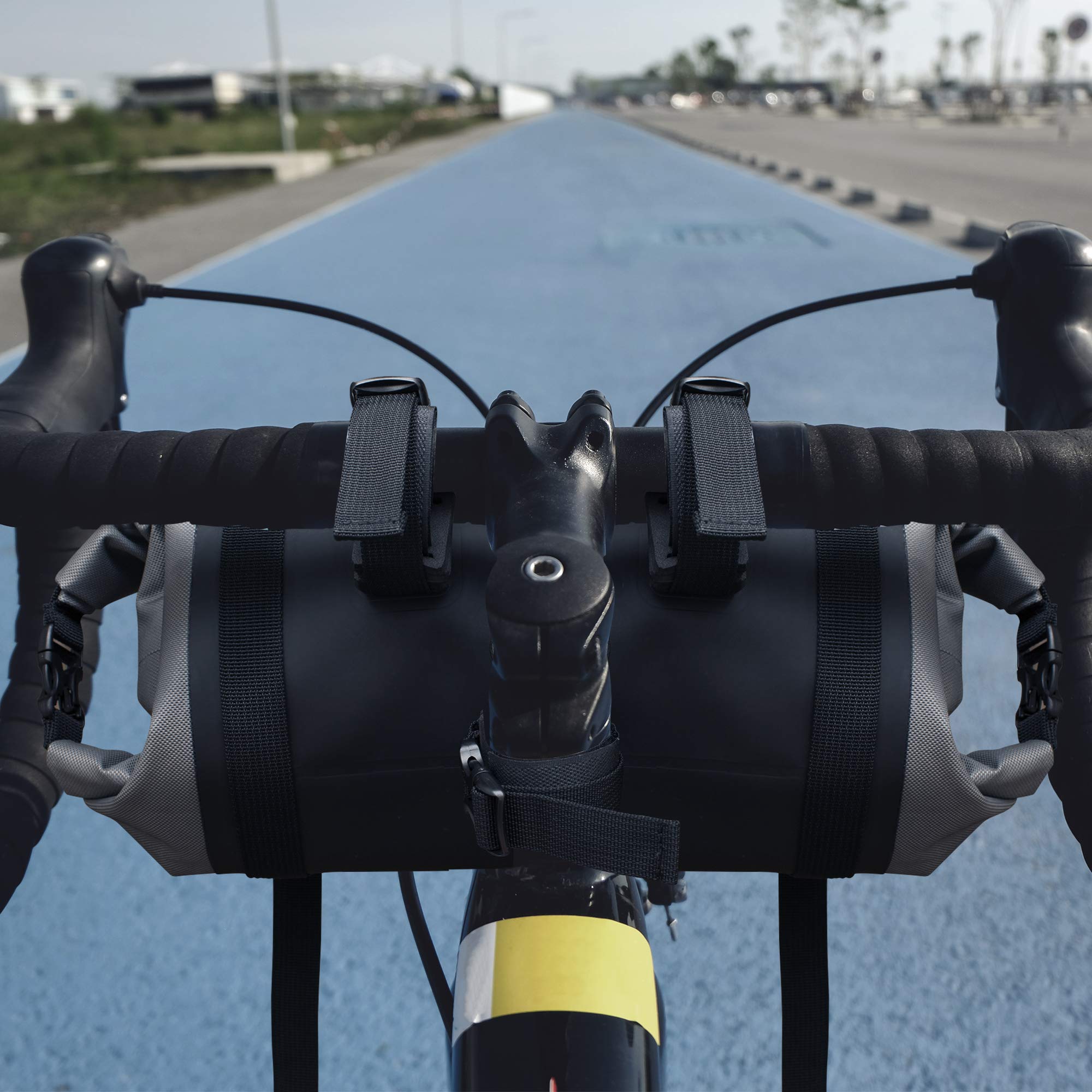 Sacoche de guidon de vélo - Volume 9 l - 100 % étanche - 340 g - Sacoche avant pour guidon de vélo
