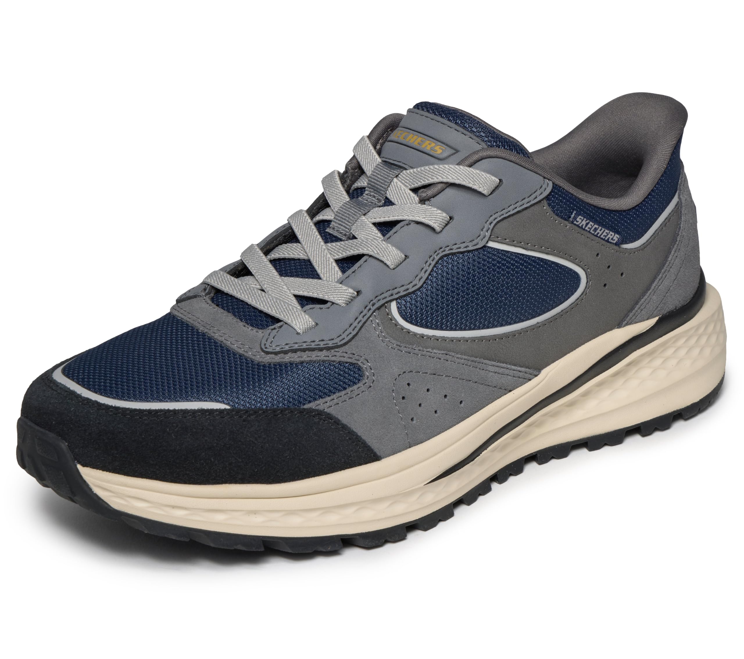 Skechers Men's Bungee Lace Trainer, Green, 9 UK