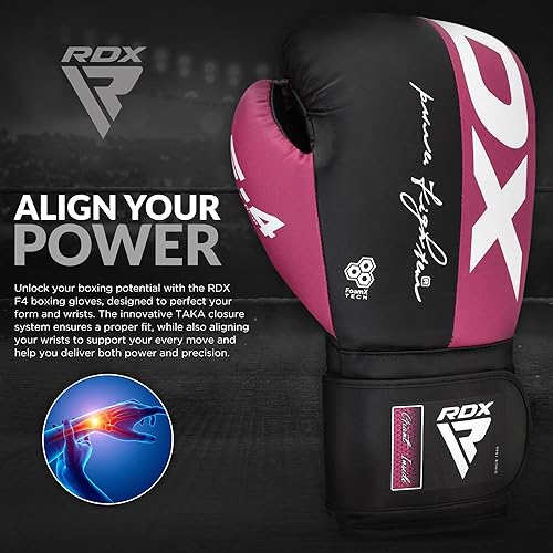 Miniatura 7 de Guantes de boxeo RDX, guantes de entrenamiento de cuero Maya para Muay Thai, kickboxing, sparring, saco de boxeo, guantes de kickboxing,