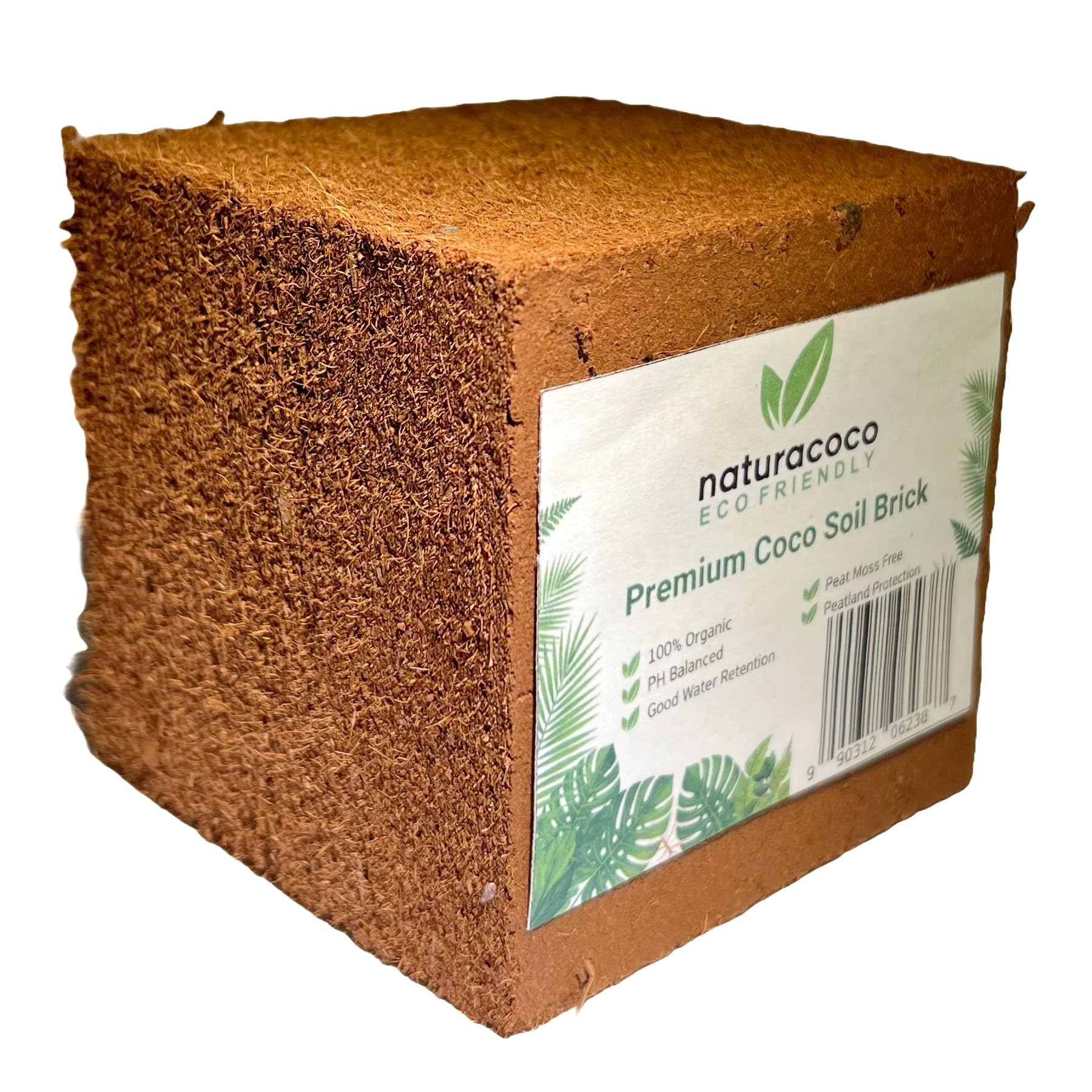 NATURACOCO Premium Coco Soil Brick 1.2lb (1, Pack of 1)*Endorsed