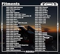 Vista 5 de Rexka 30 piezas M6-1.0 X 0.984 in Tornillos de cuerpo para GM Buick Cadillac Chevrolet Panel de moldura de puerta Raidator Niebla Bocina de lámpara