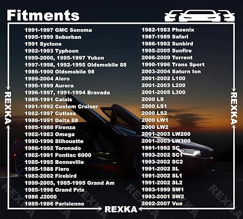 Miniatura 5 de Rexka 30 piezas M6-1.0 X 0.984 in Tornillos de cuerpo para GM Buick Cadillac Chevrolet Panel de moldura de puerta Raidator Niebla Bocina de lámpara