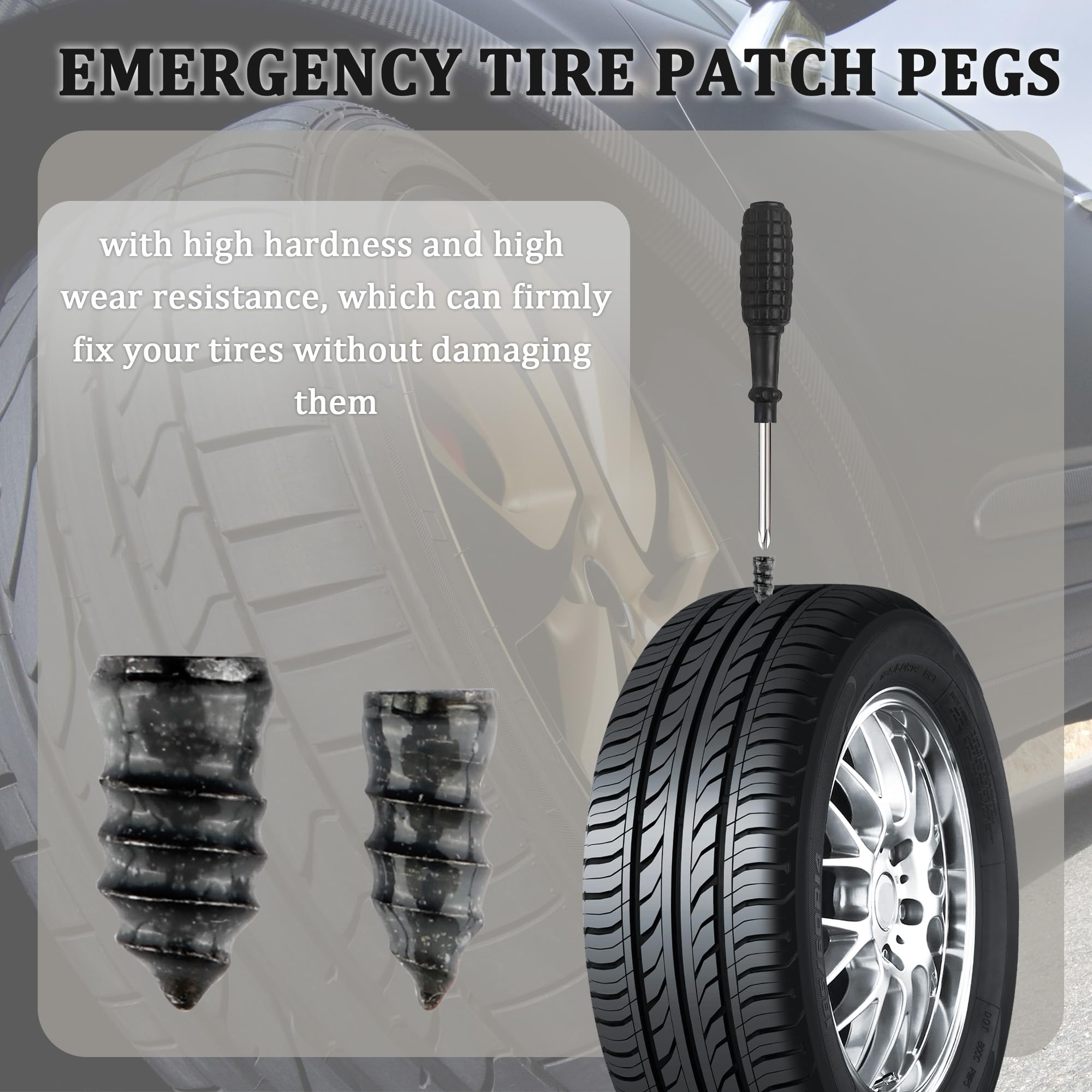 Tire Plug Kit Heavy Duty Professional Salior 100PCS Tire Plug Kit