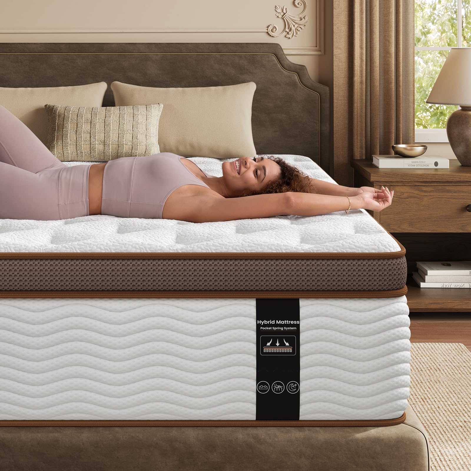 BedStory Hybrid Mattress Queen 13 Inch