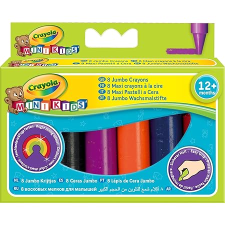 Crayola Wachsmalstifte Extra Dick 8 Stk Ab 1 Jahr Amazon De Spielzeug