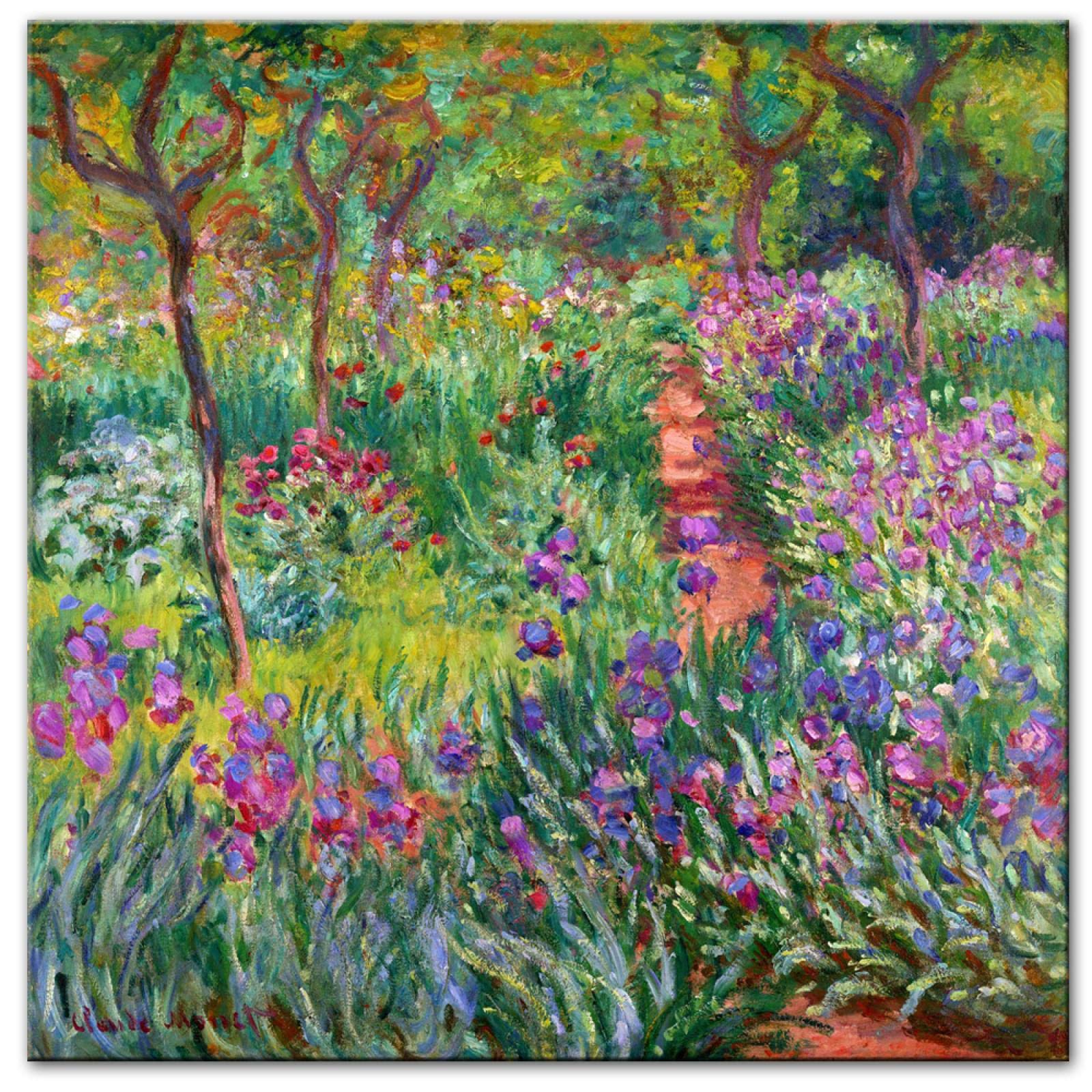 Toile Claude Monet pour decorer un grand mur de salon sans cadre format 60x60cm - 8