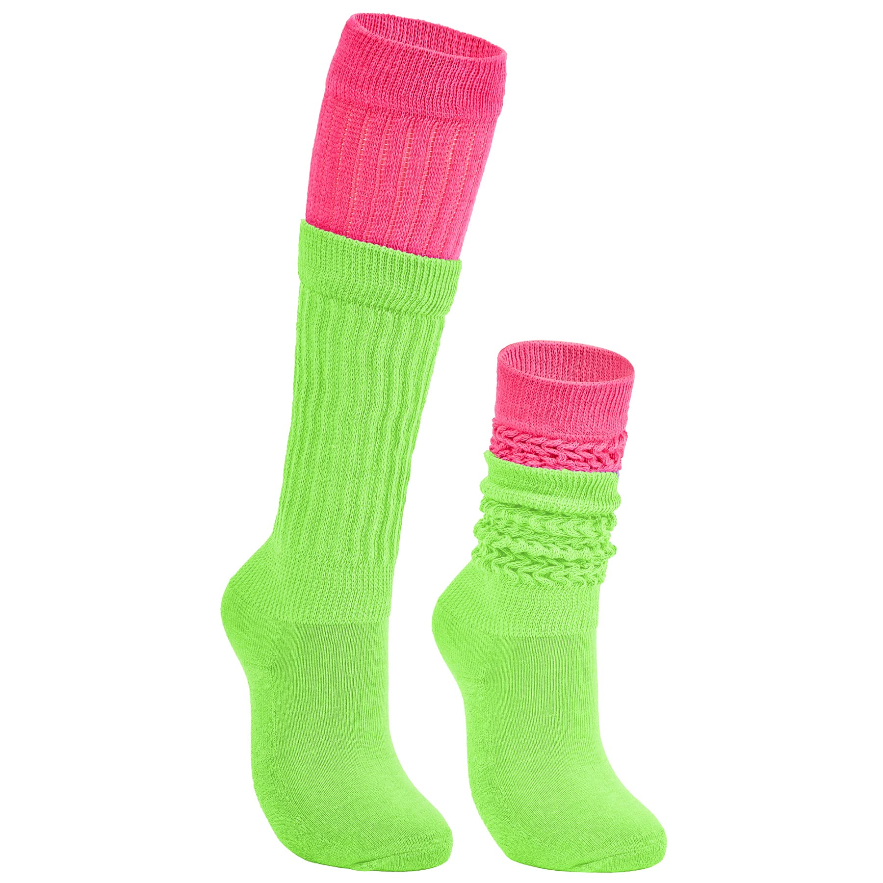 Zando Slouch Socks Women Scrunch Socks Heavy Soft Extra Long Winter Socks Knee High Knit Boot Socks 80s 90s Socks