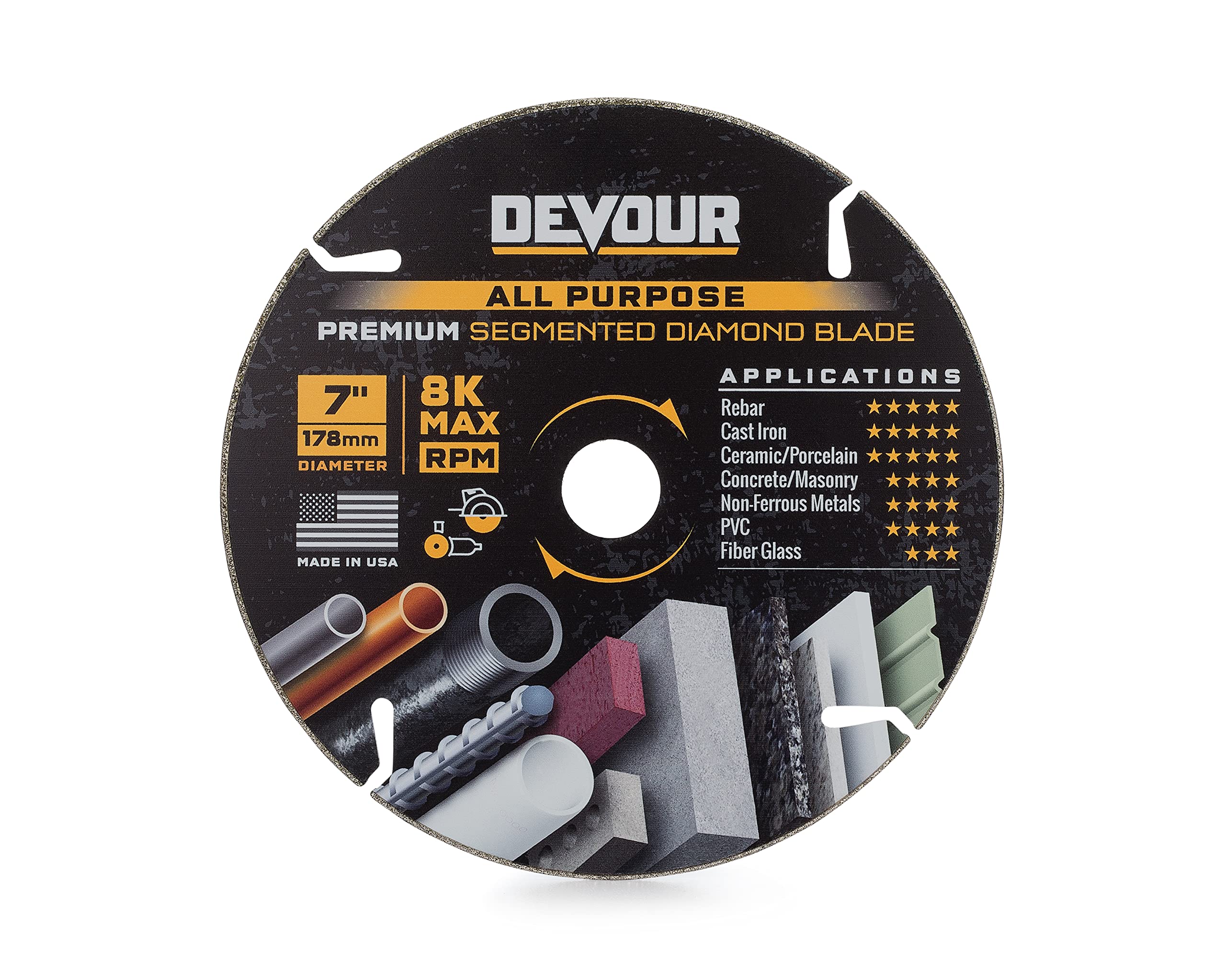 Devour NT070AP 7.0" Premium Diamond All Purpose Blade