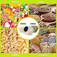 Vista 7 de Dandat 12 Pack 73 oz Hexagon Candy Jars Plastic Cookie Jars Bulk with Lid Clear Candy Containers for Kitchen Counter Wide Round Mouth Holders for