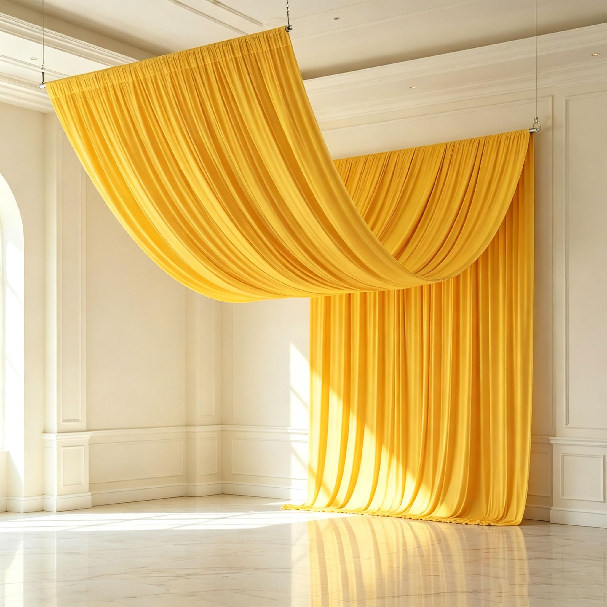 2 Paneles de Paño para Techo 150x600cm para Bodas y Fiestas