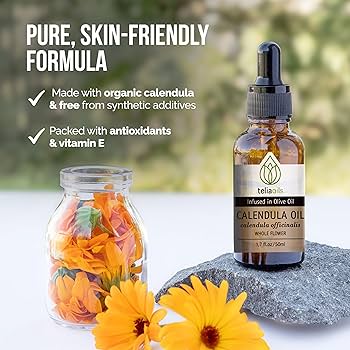 THE HERBS・ザハーブス・OIL CALENDULA（オイルカレンドラ） Calendula Oil, 4 fl oz (120 ml)