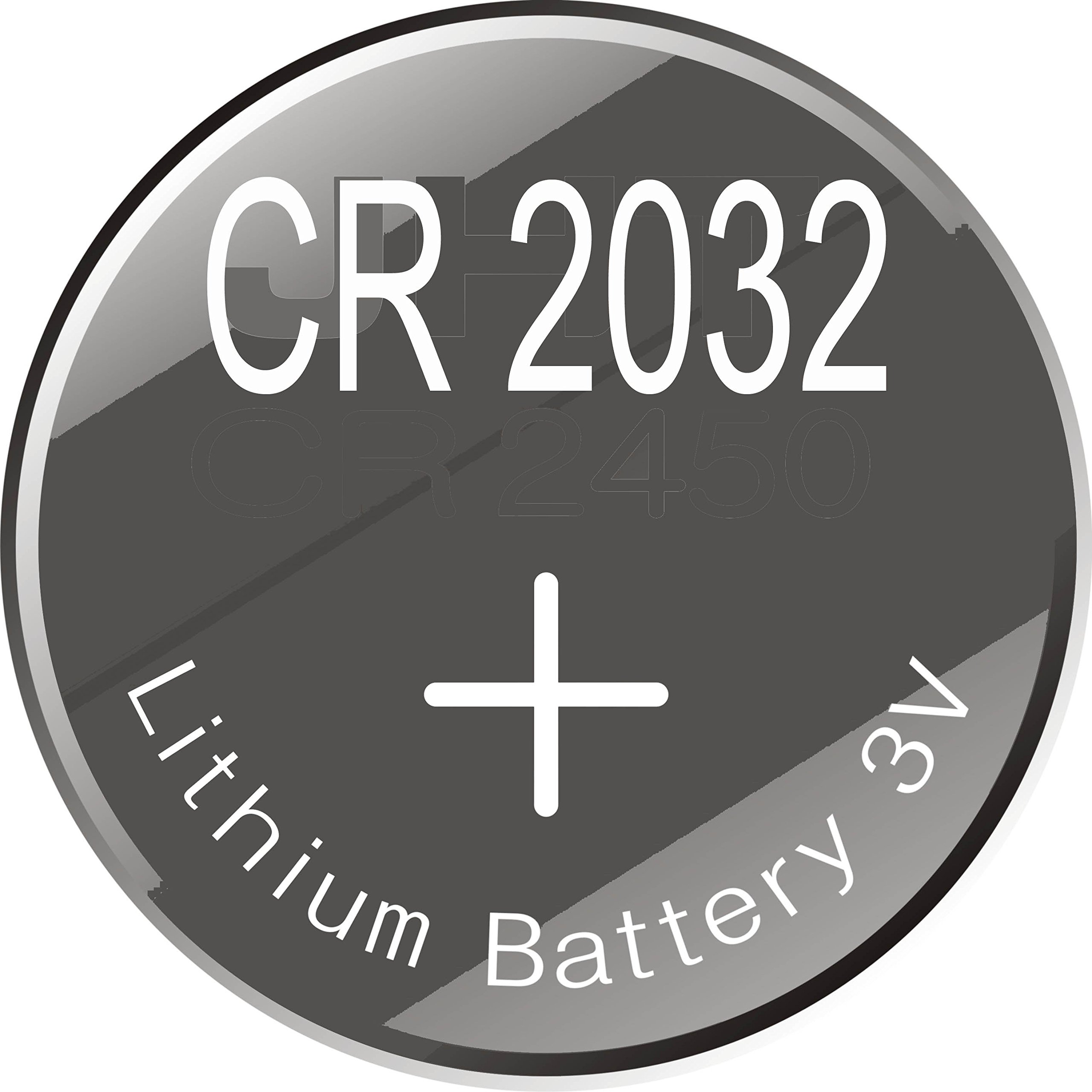 MD USA - Quantity 2 of CR2032 Button Cell Battery for Watches, Car Remotes, PC Motherboards, Computers, Tablets, Cameras Etc