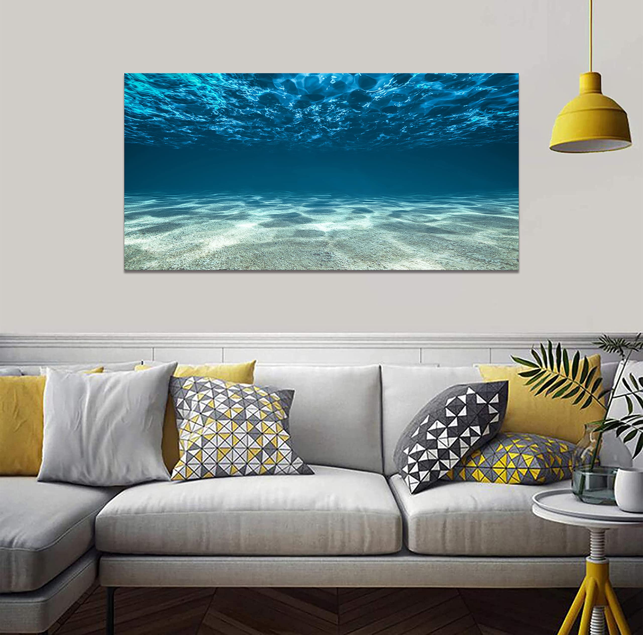Amazon.co.jp: Sea Photo Wall Art Sea Art Panel Blue Sky Painting
