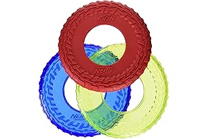 Nerf Dog Rubber Tire Flyer: Flying Disc for Doggy Frisbee Fun
