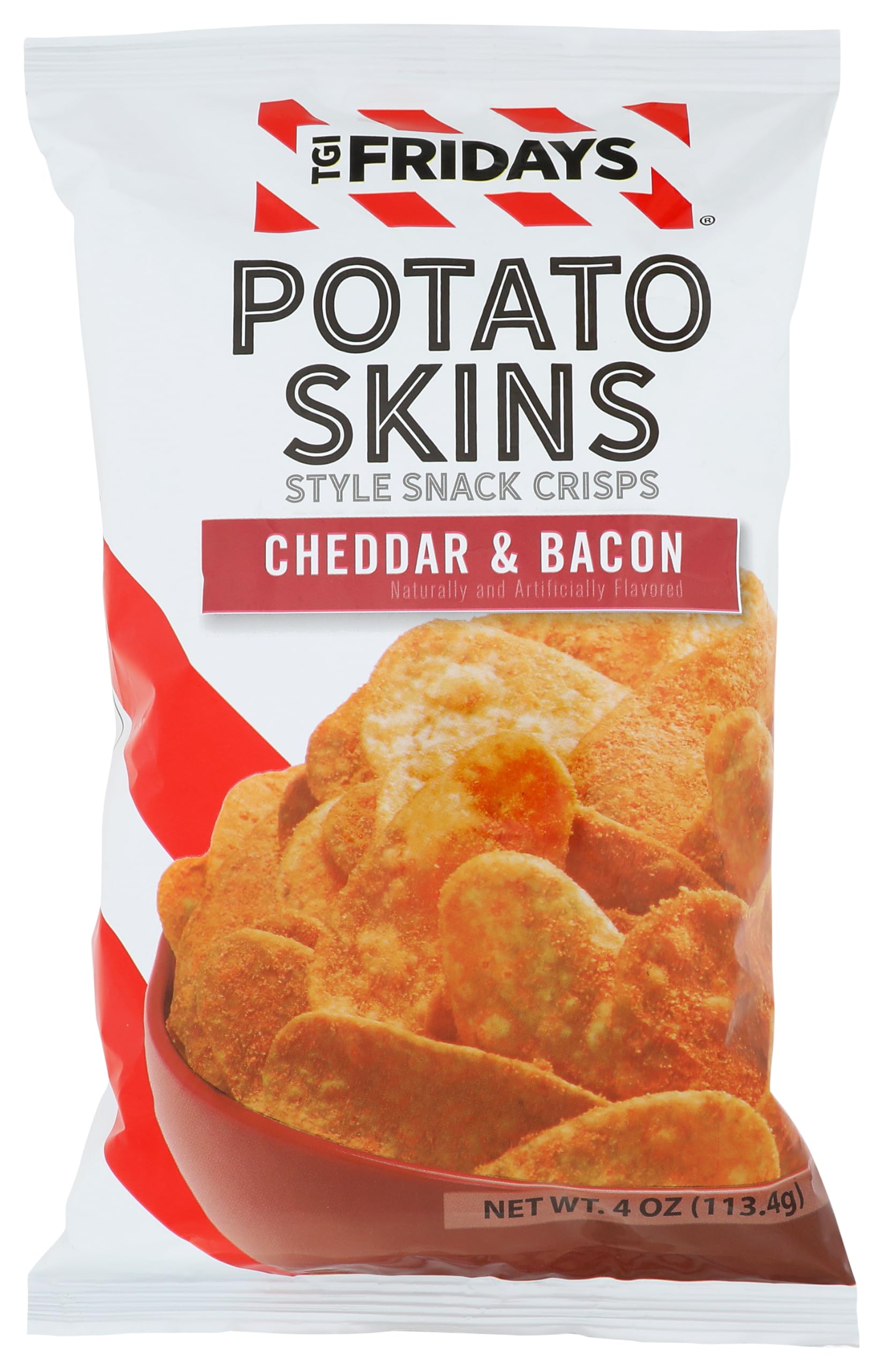 TGI Fridays Potato Skins - Cheddar & Bacon Snacks 113.6g