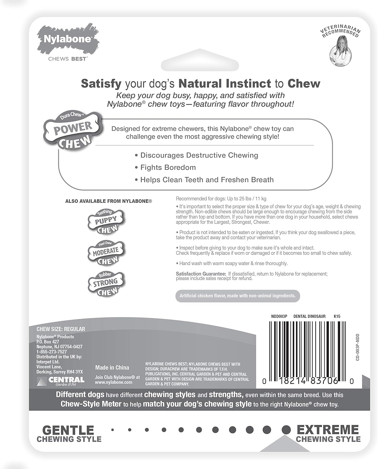 Nylabone Dinosaur Dental Dog Chew Toy 8 81zK Mj4otL. AC SL1500