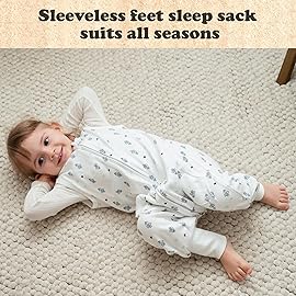 Toddler Sleep Sacks for 3t-4t, 1 Pack Baby Wearable Blanket with Feet, Sleeveless Breathable Sleep Sacks for Baby Boys Girls