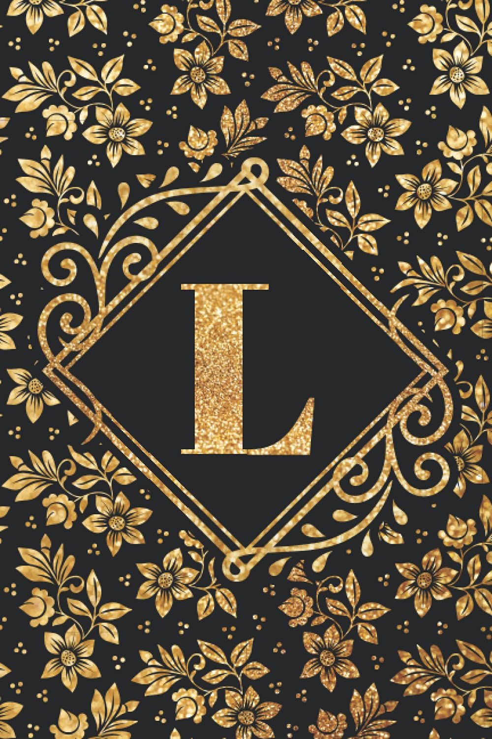 L Letter Monogram Initial Floral L Letter Notebook Diary For Men Women Kids: L Journal: Letter "L" Monogram Initial Floral Paperback Journal - (6x9)