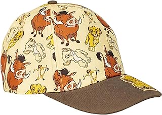 Gorra Infantil con Visera del Rey León, Marrón, Talla única Unisex niños