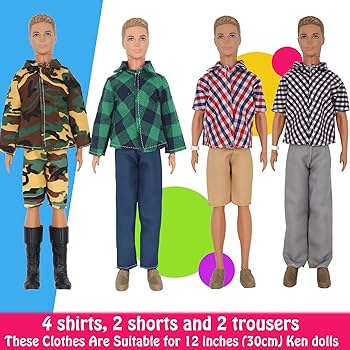 Amazon.com: ZTWEDEN 32Pcs Doll Clothes and Accessories for