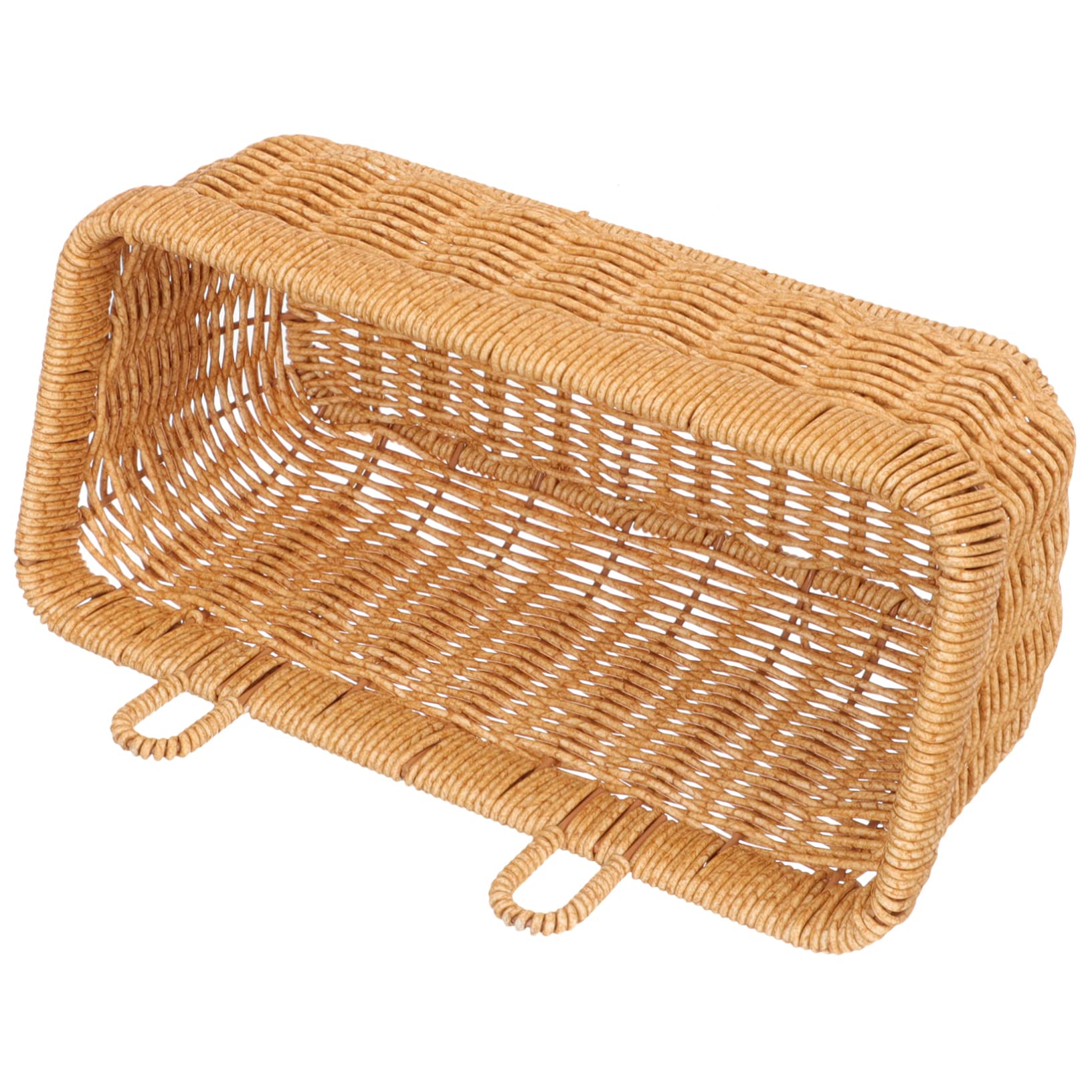 Mikinona Mounted Wicker Basket Onion Potato Storage Garlic Ginger Holding Decorative Wall Hanging Basket