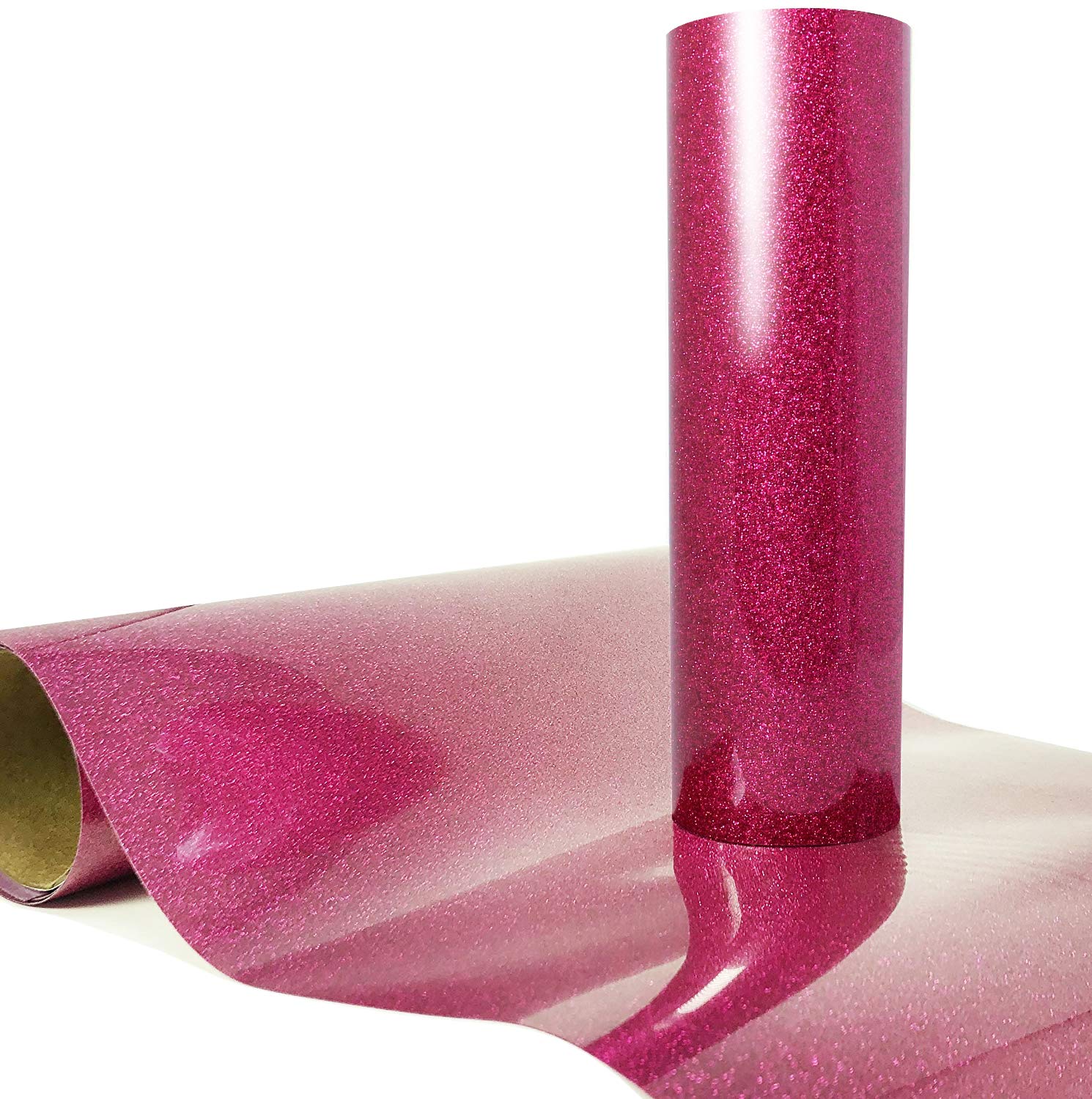 Film de transfert de chaleur HTV scintillant V2 Pro Hyper Rose Paillettes facile à découper