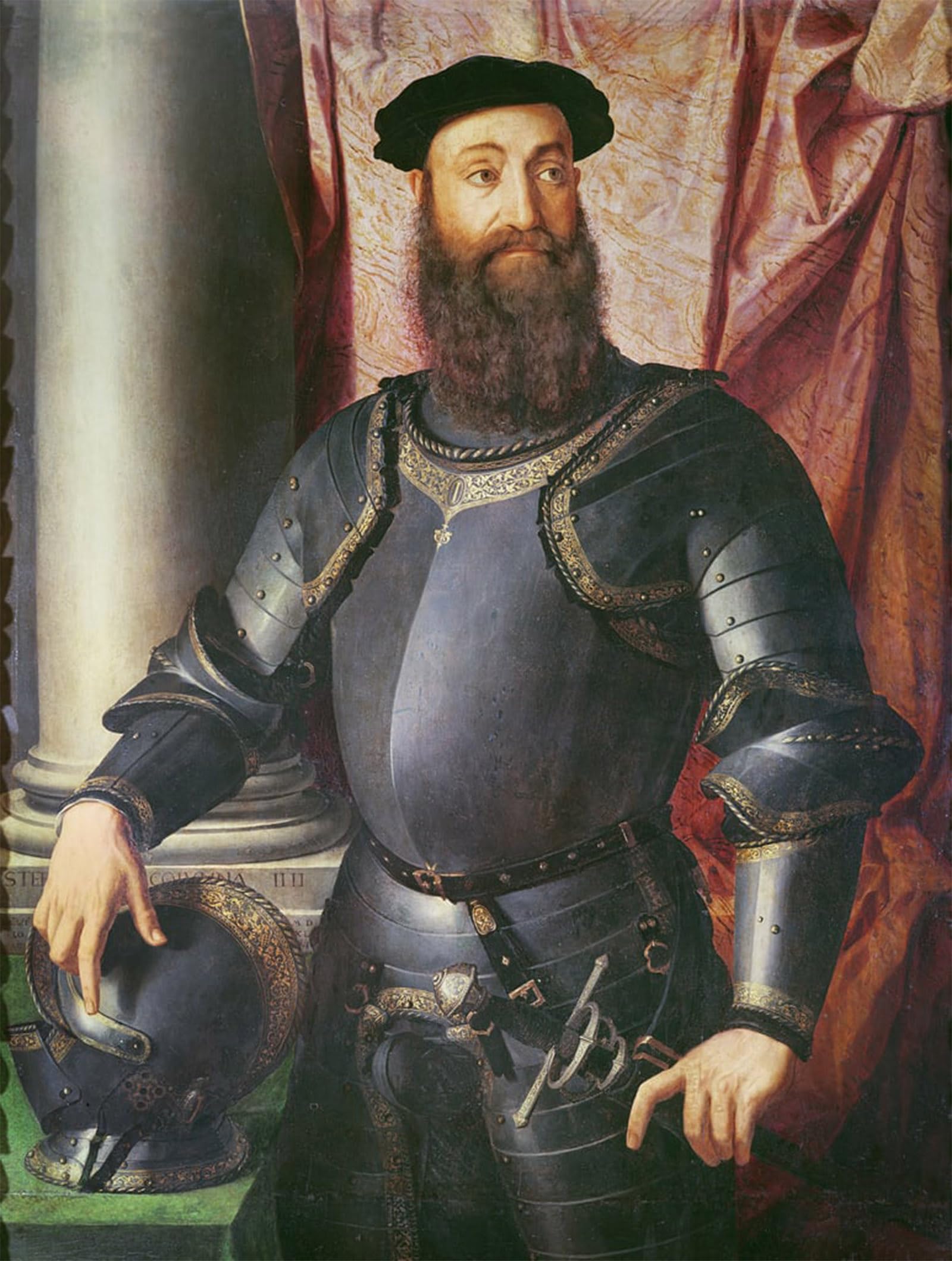 SERENDIPITP Aesthetic Poster Photo Wall Print Retro Picture Portrait of Stefano Colonna General of Charles V by Agnolo Bronzino Modern Wall Artwork for Home Decor 60x90cm