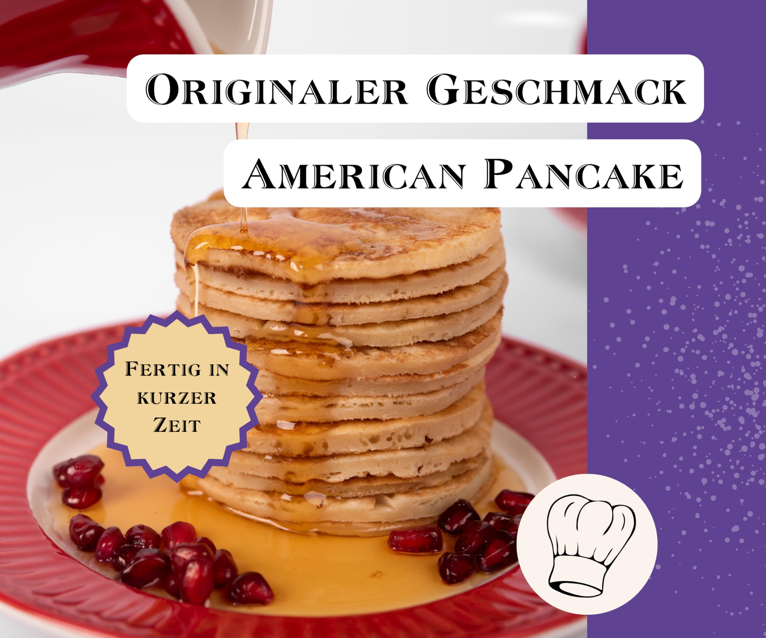 BEST BACK Pancake-Mix Backmischung 5 kg, 5er Pack (1 kg)