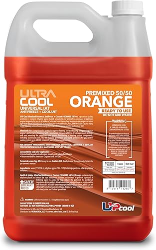 Miniatura 2 de ULTRA 1PLUS Refrigerante anticongelante - Universal Premezclado 50/50 Naranja - Refrigerante de motor listo para usar - Galón 4 QTS