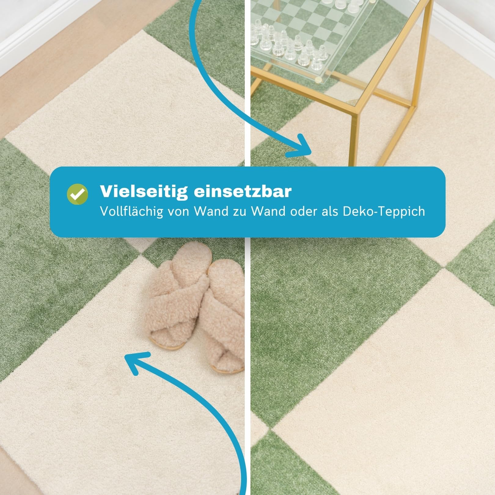 Teppichfliesen selbstliegend 50x50 cm Teppichboden Hochflor Velours