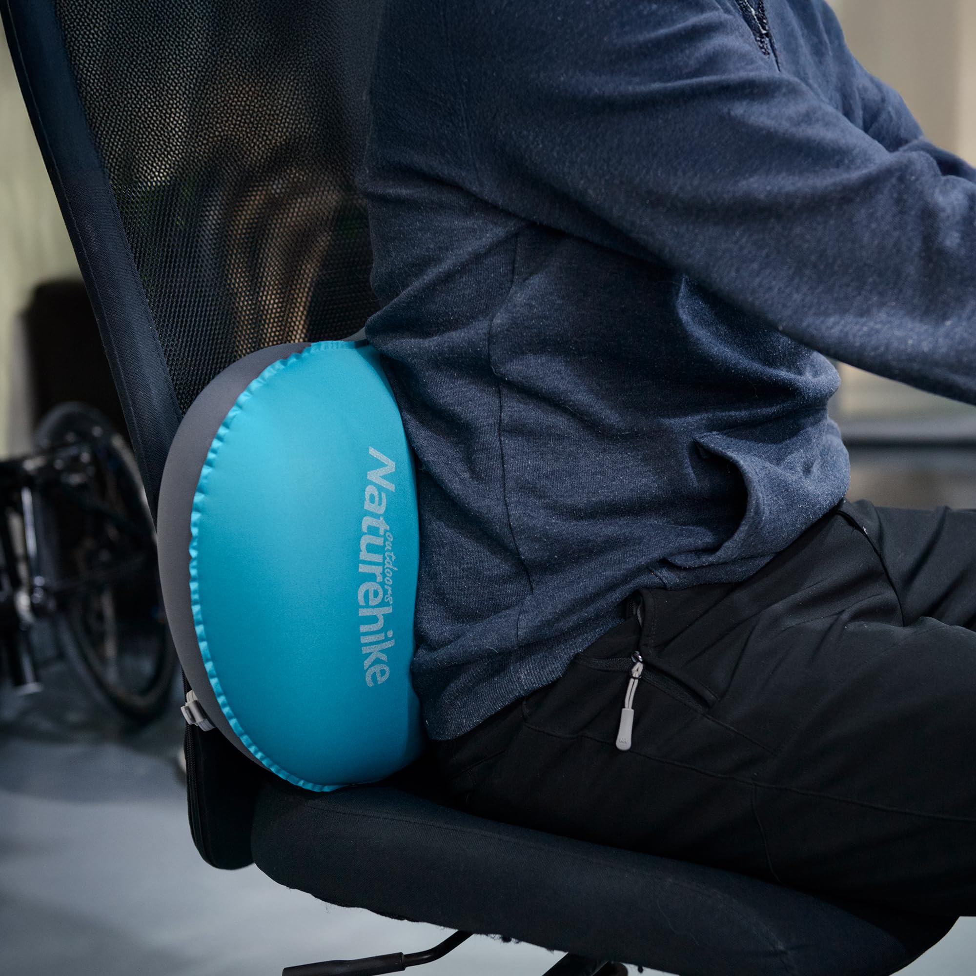 Naturehike Almohada hinchable de viaje de TPU ultraligera, cojín cervical en forma de U para acampar al aire libre, cojín de viaje portátil con soporte óptimo, ideal para viajes y dormir