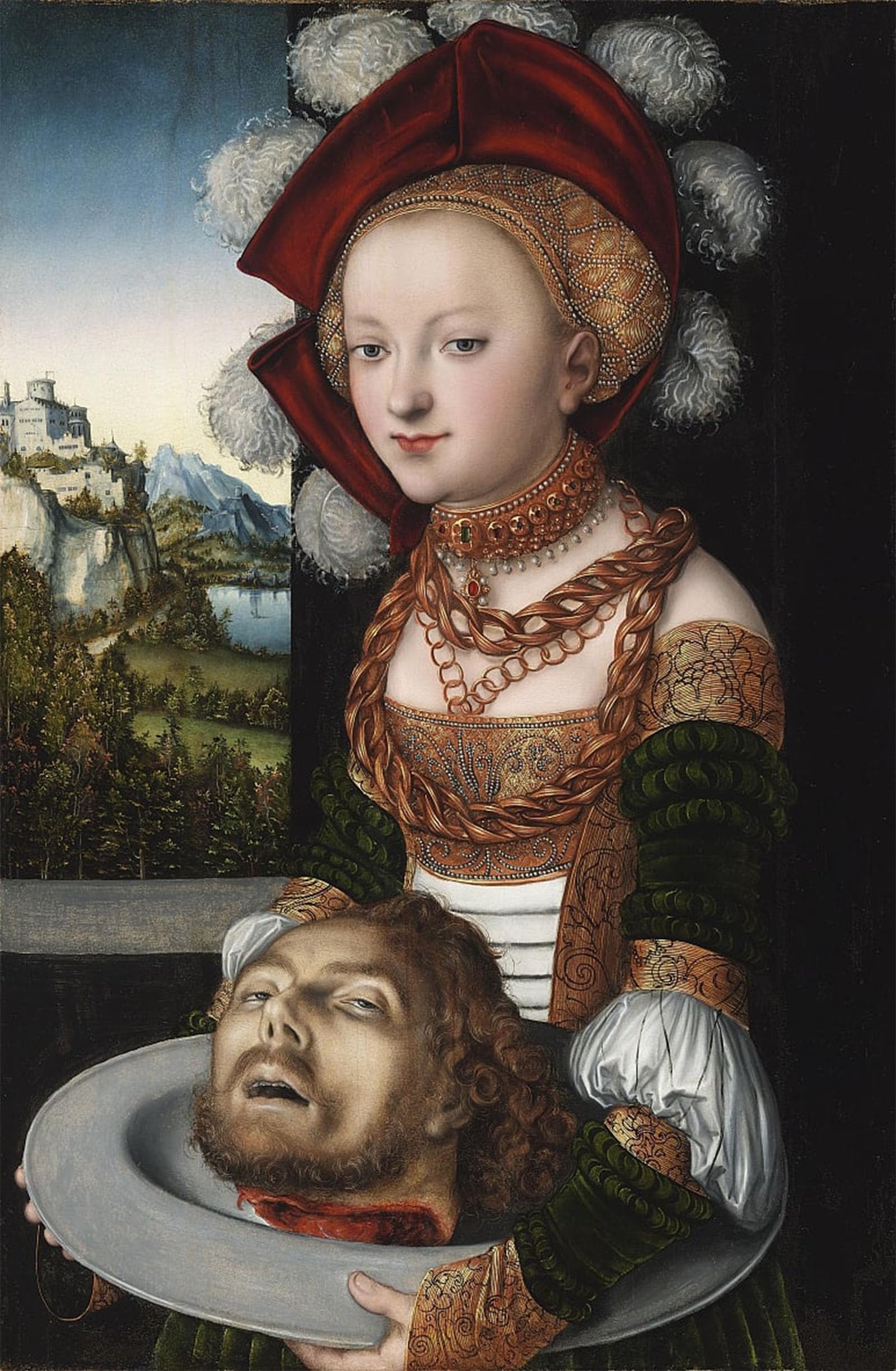 ARTXLXXBN Famous Print Painting Colorful Art Print Torgauer by Lucas Cranach the Elder Canvas Art Decorations for Home Decor 60x90cm