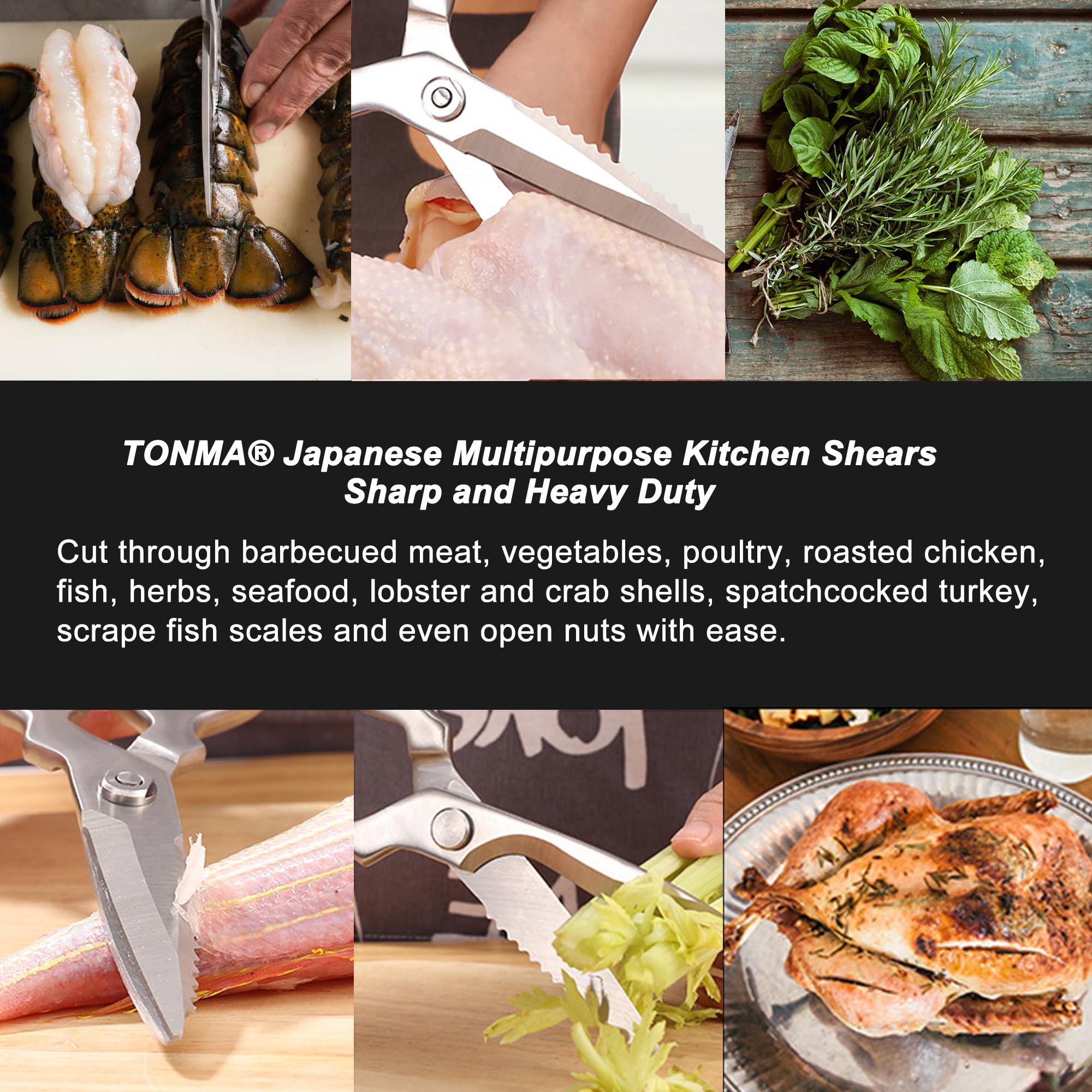 Amazon.com: TONMA Heavy Duty Kitchen Shears [Made in Japan