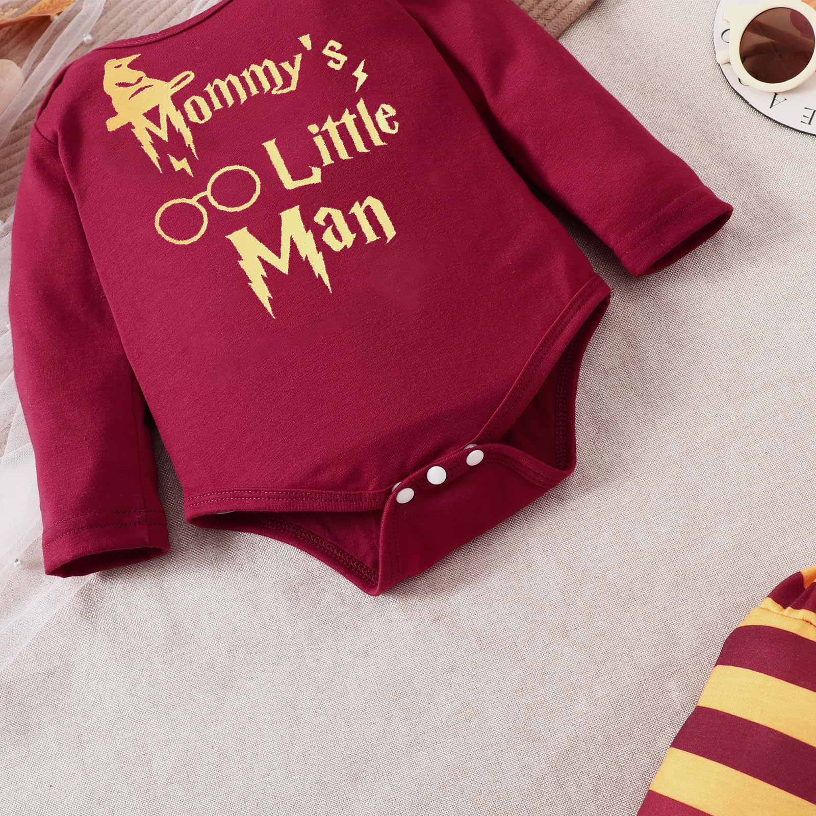 Niemowlę Ubrania Niemowlęta Niemowlę Niemowlę Spersonalizowane Body + Spodnie W Paski + Czapka Ubrania Harry Baby Prezent Dla Noworodka Ubrania Dziecięce Chłopcy