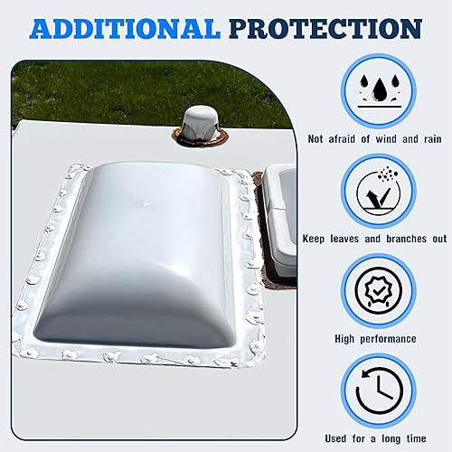 Miniatura 5 de Kojem Cúpula de tragaluz para caravana de 18 x 26 pulgadas, compatible con techo corredizo de techo de 14 x 22 pulgadas, cubierta de ventilación de