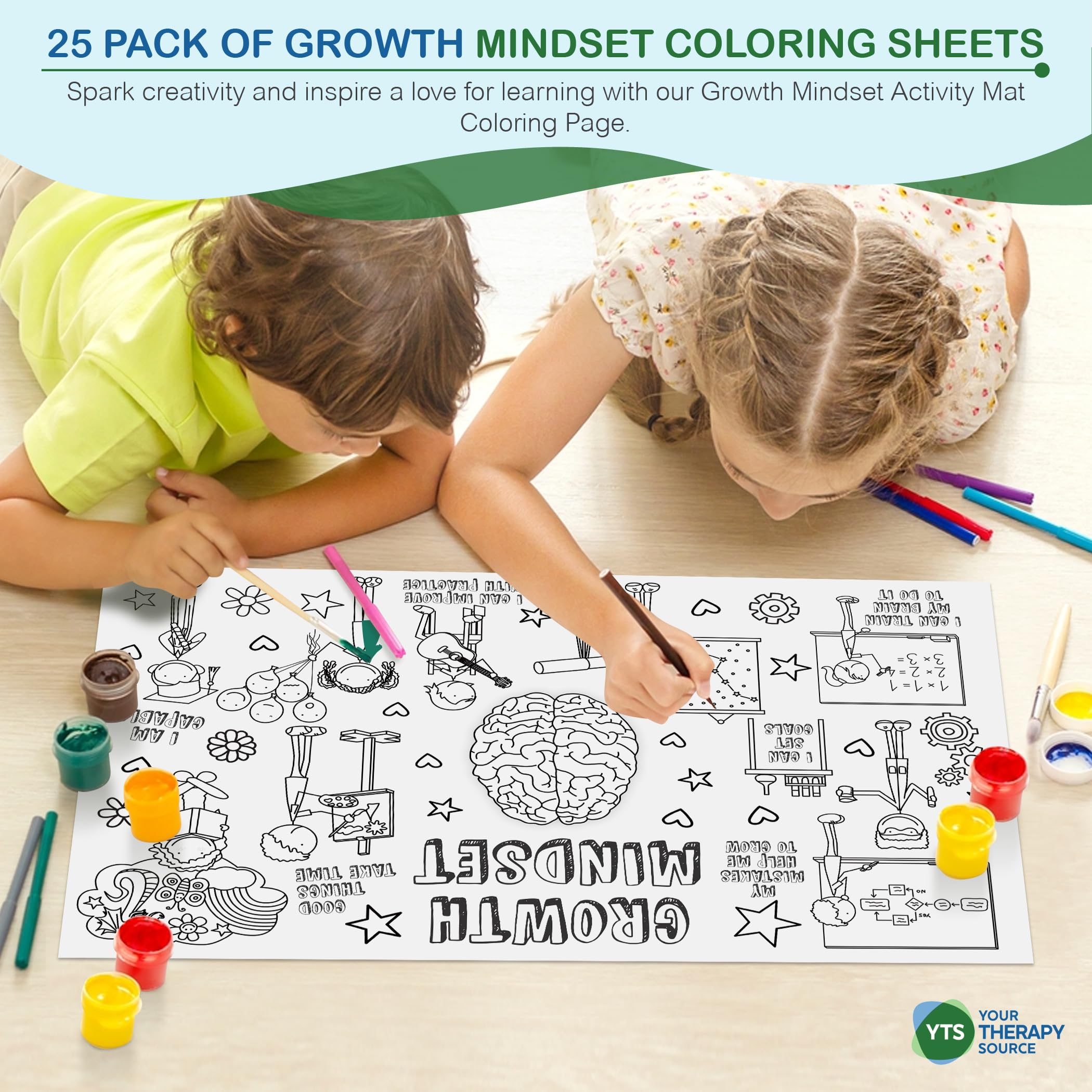 Snapklik.com : Growth Mindset Activity Page - Engage Both Brain Sides ...