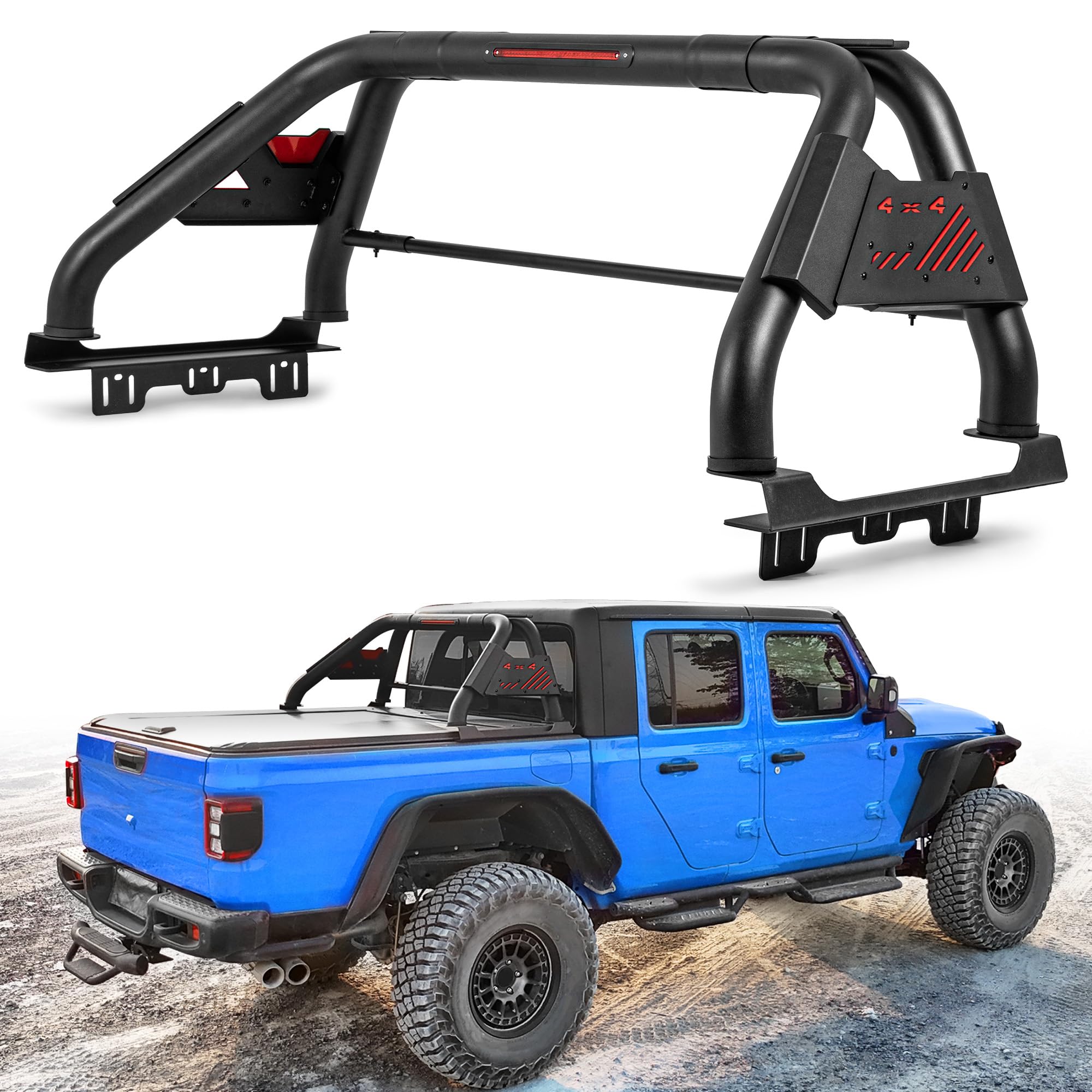 MONOKING Roll Bar for Mid Size Pickup Truck with Brake Light