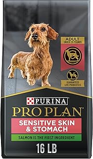 Purina Pro Plan Sensitive Skin and Sensitive Stomach Small Breed Dog Food, Salmon & Rice Formula - 16 lb. Bag