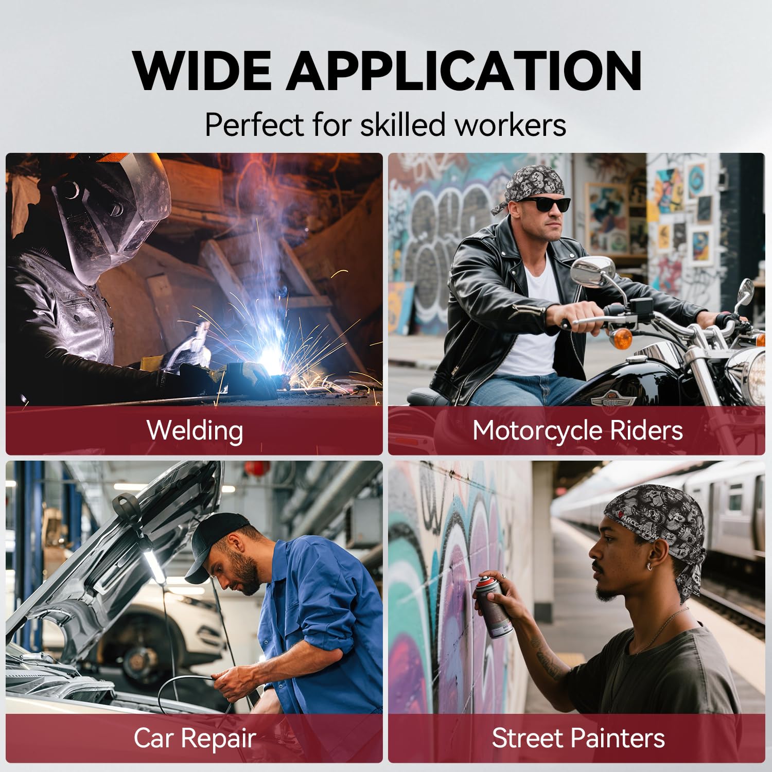 Welding Doo Rag - Protect Your Head FREE SHIPPING -4