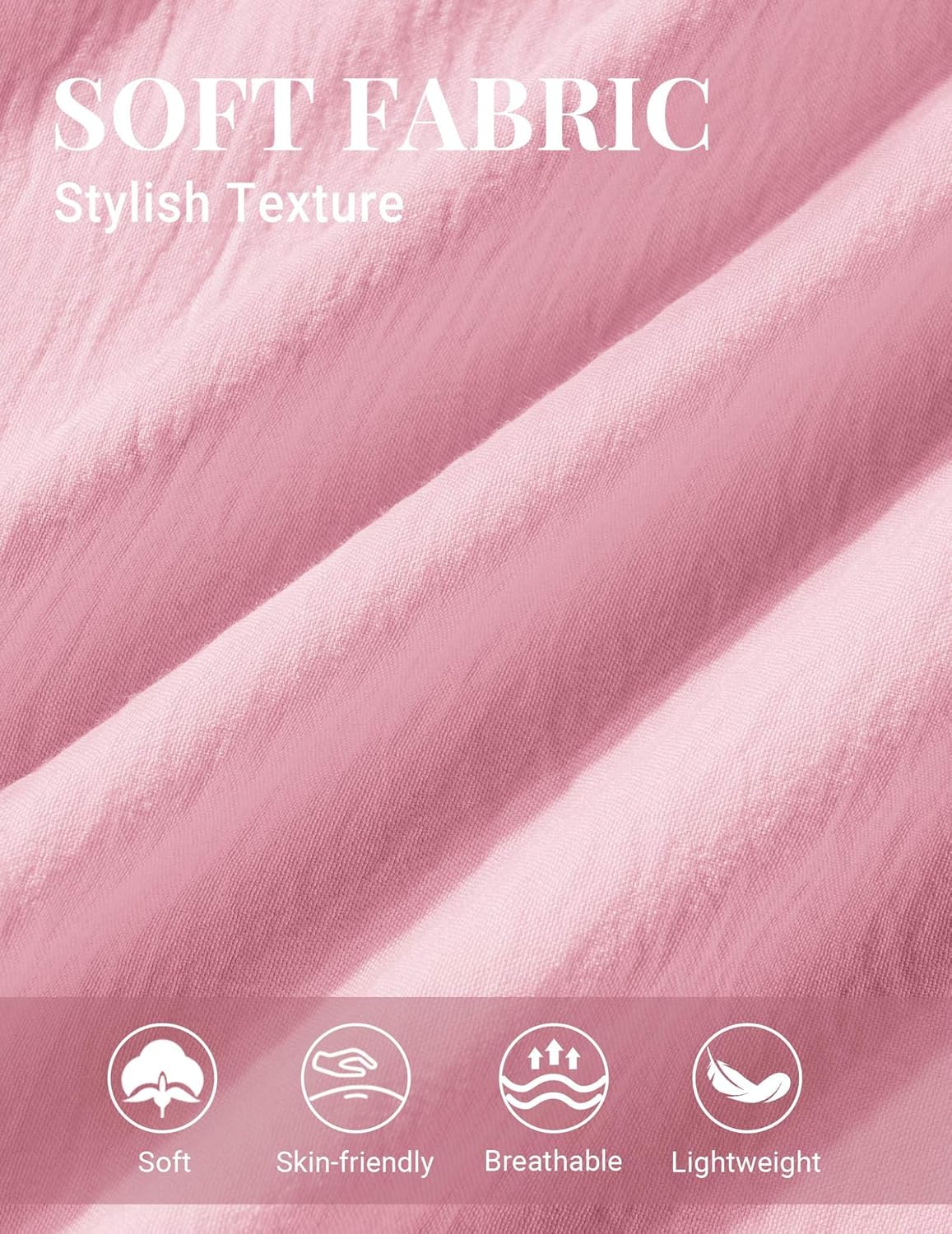 COOFANDY Mens Button Down Shirts Short Sleeve Shirt Casual Summer Beach Textured Shirts with Pocket - Image 6