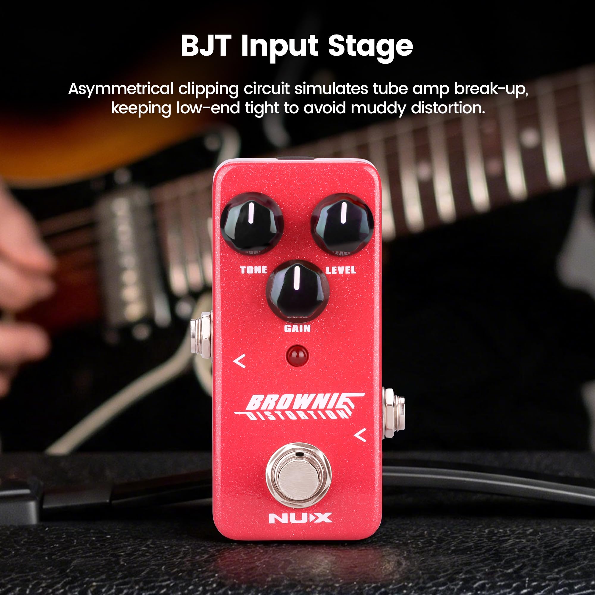Amazon.com: NUX Mini Core Brownie Distortion Guitar Effects Pedal