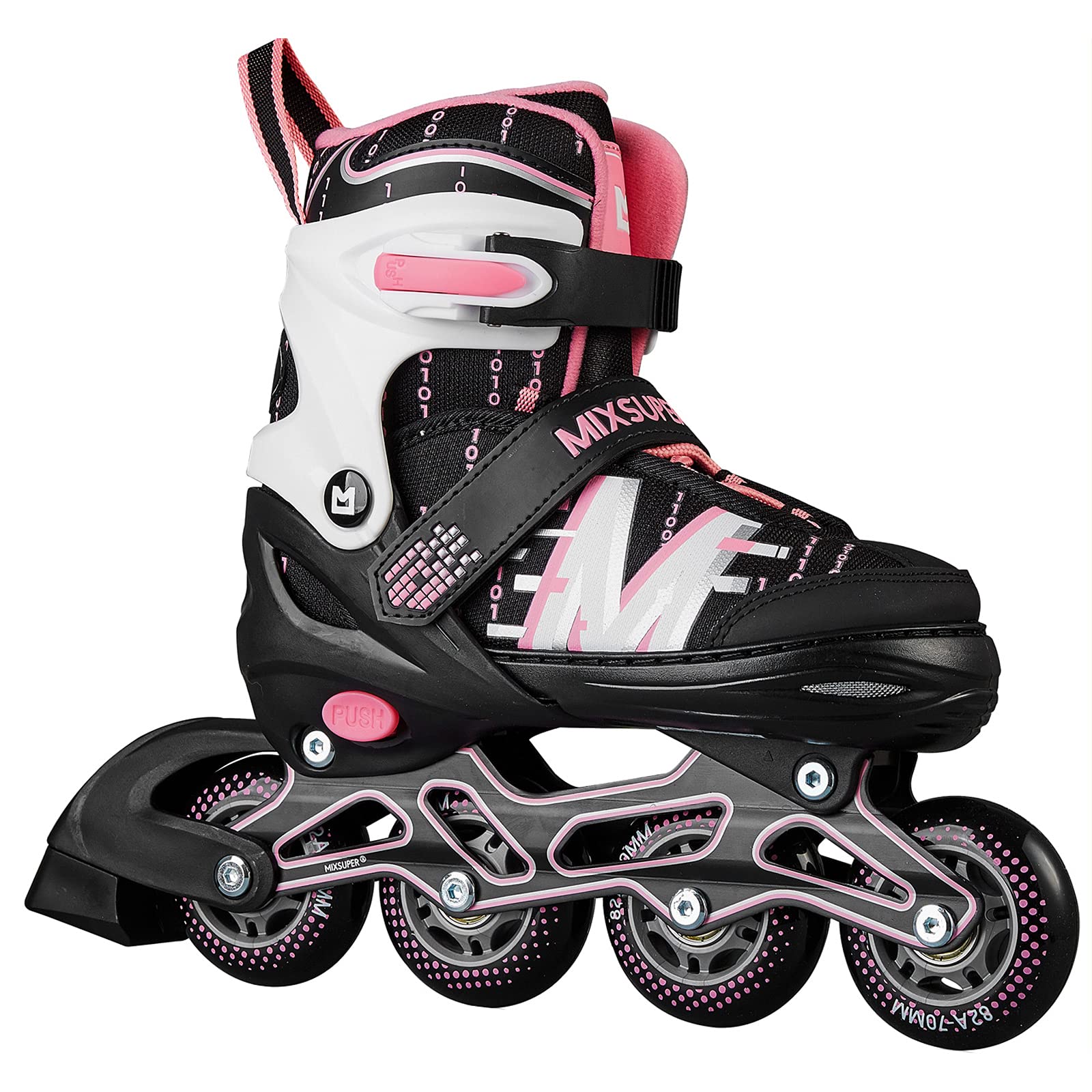 Mixsuper Outdoor Inline Skates with 4 Adjustable Sizes, Safe and