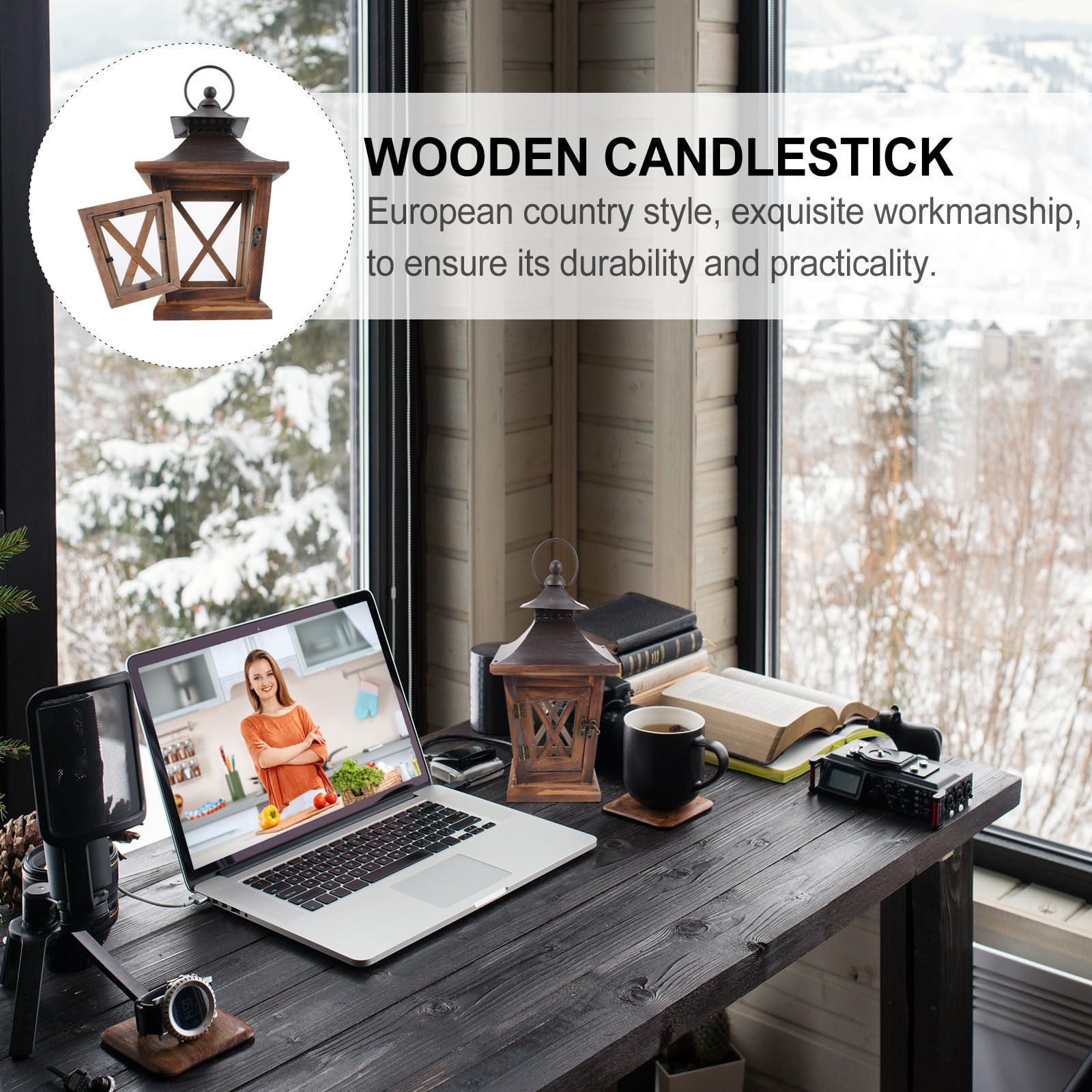Kerzenständer Retro Tischkerzenhalter Vintage Landhausstil für Wohnzimmer Esszimmer Hochzeitsdeko