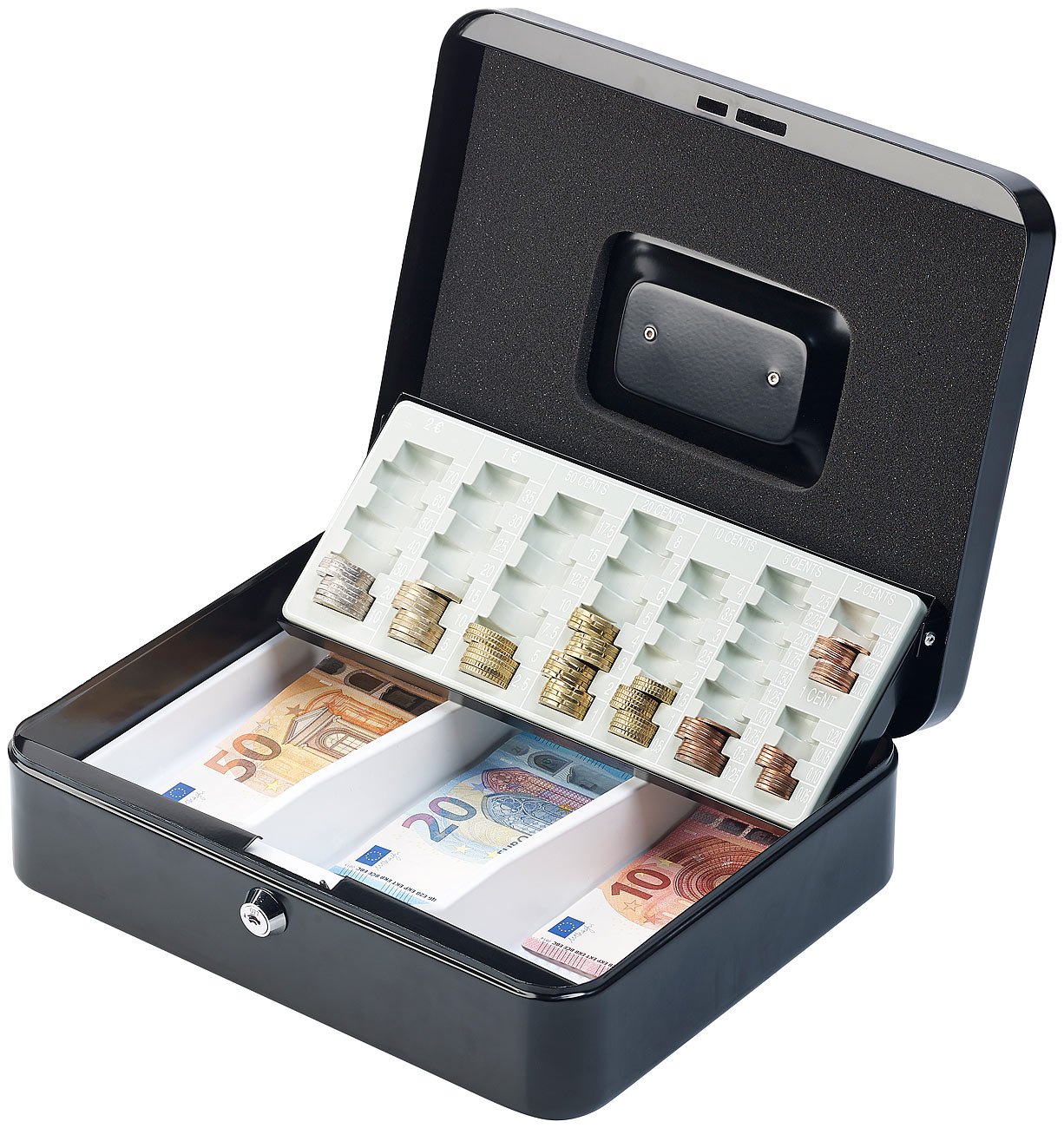 Caisse à monnaie en acier - 30 cm [XCase]